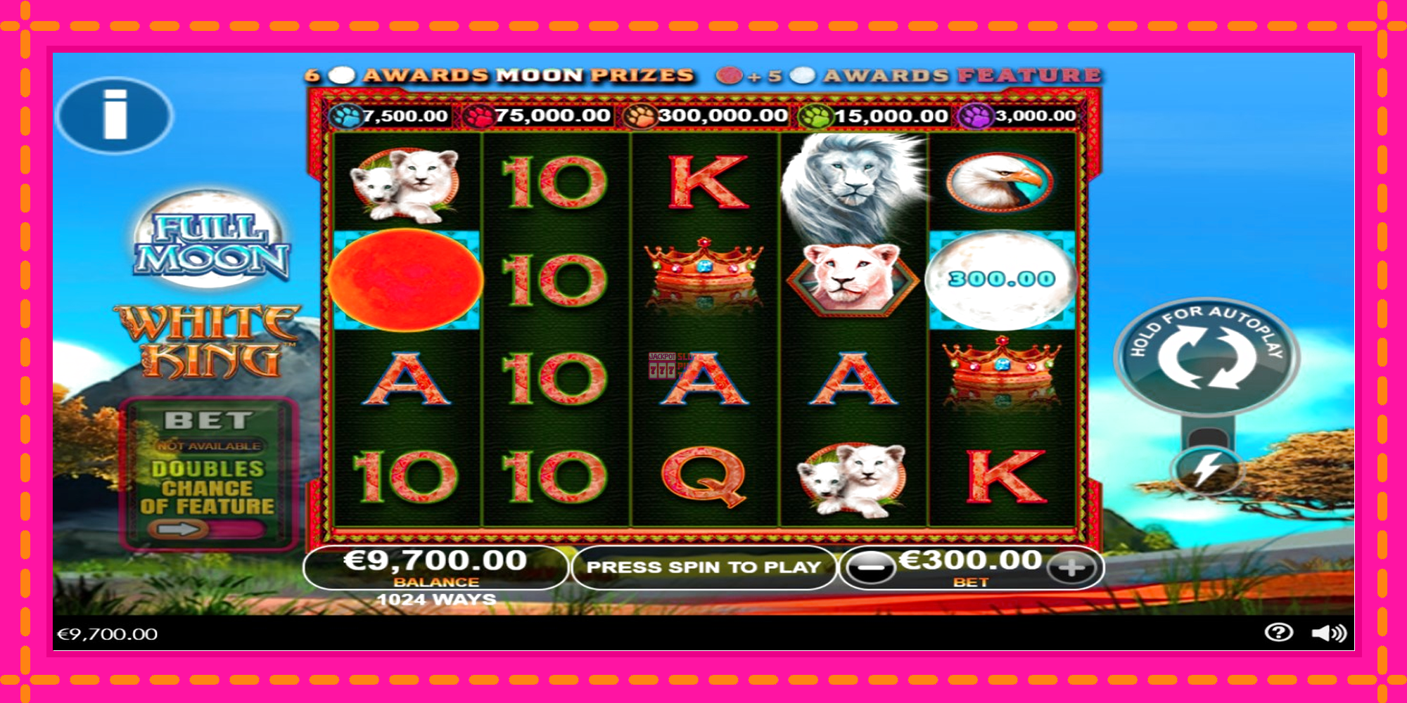 Slot machine Full Moon: White King gratuitamente, immagine 2