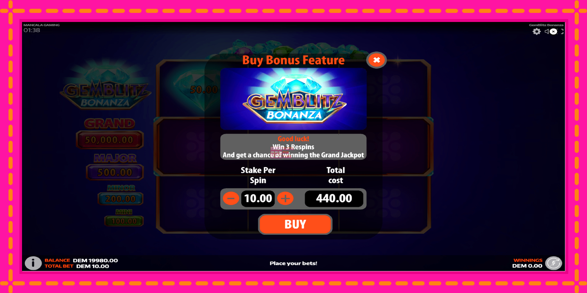 Slot machine GemBlitz Bonanza gratuitamente, immagine 5