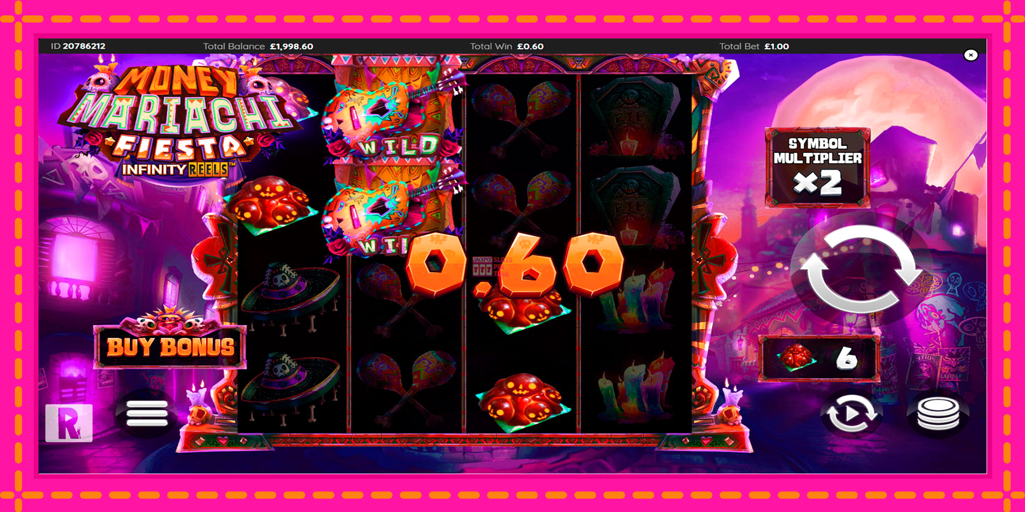 Slot machine Money Mariachi Fiesta Infinity Reels gratuitamente, immagine 2