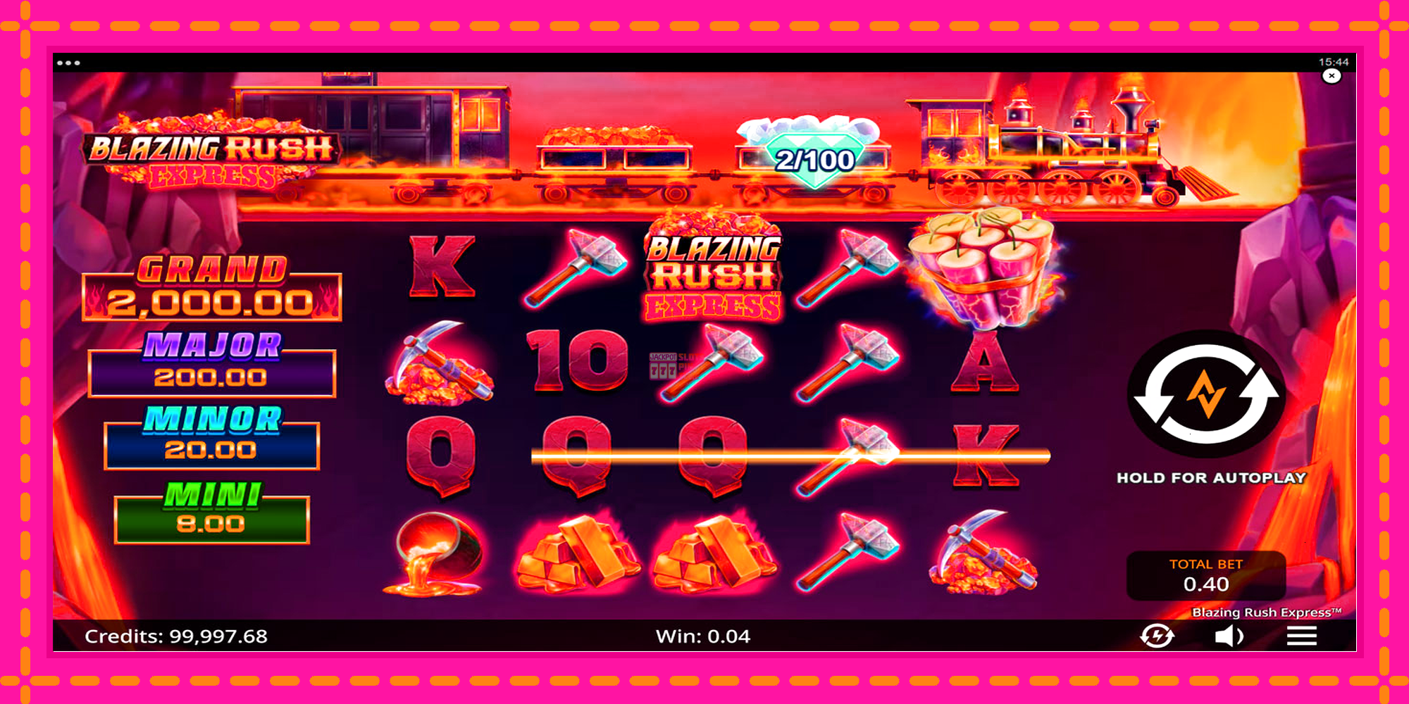 Slot machine Blazing Rush Express gratuitamente, immagine 4