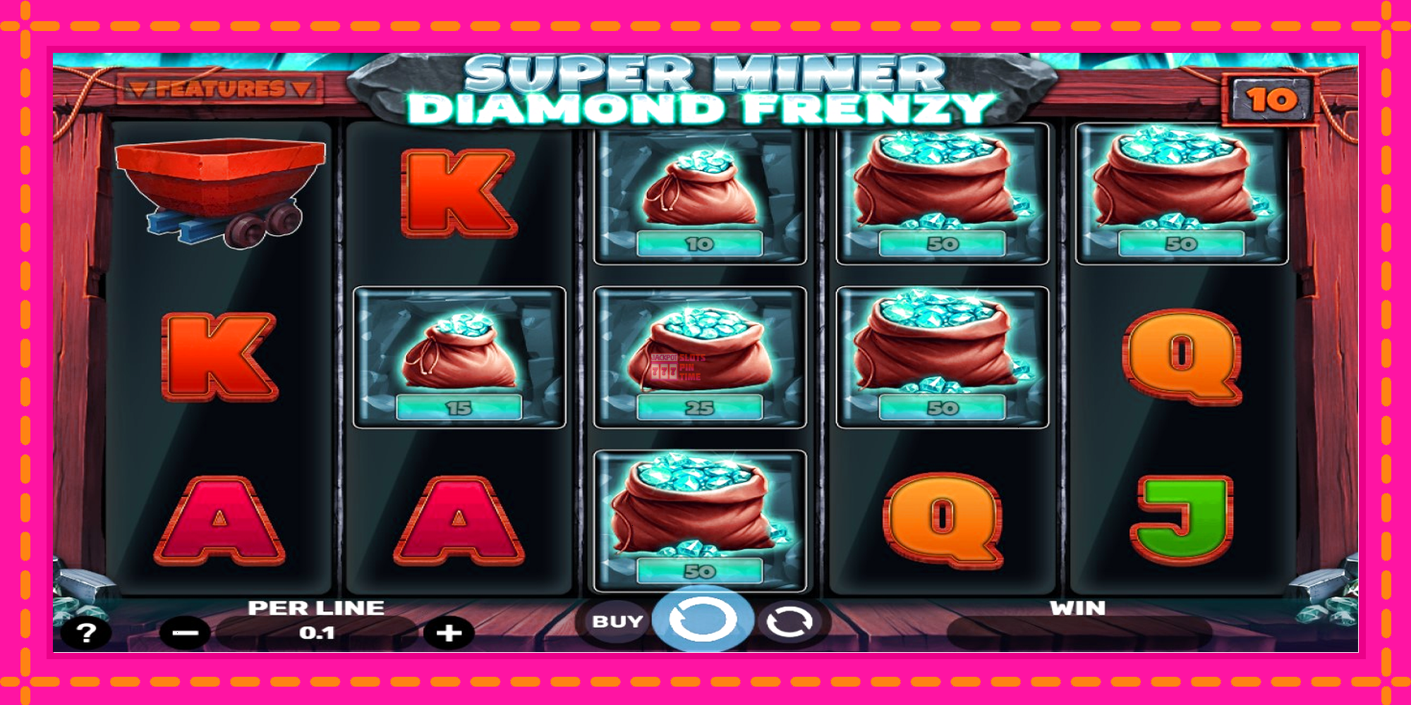 Slot machine Super Miner - Diamond Frenzy gratuitamente, immagine 2