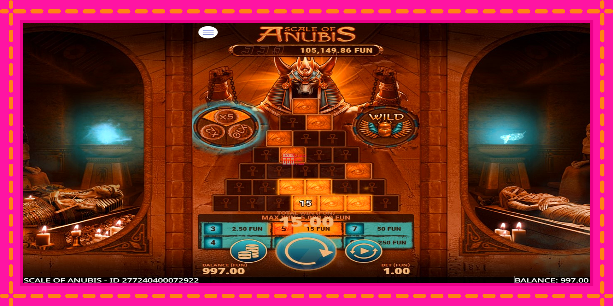 Slot machine Scale of Anubis gratuitamente, immagine 3