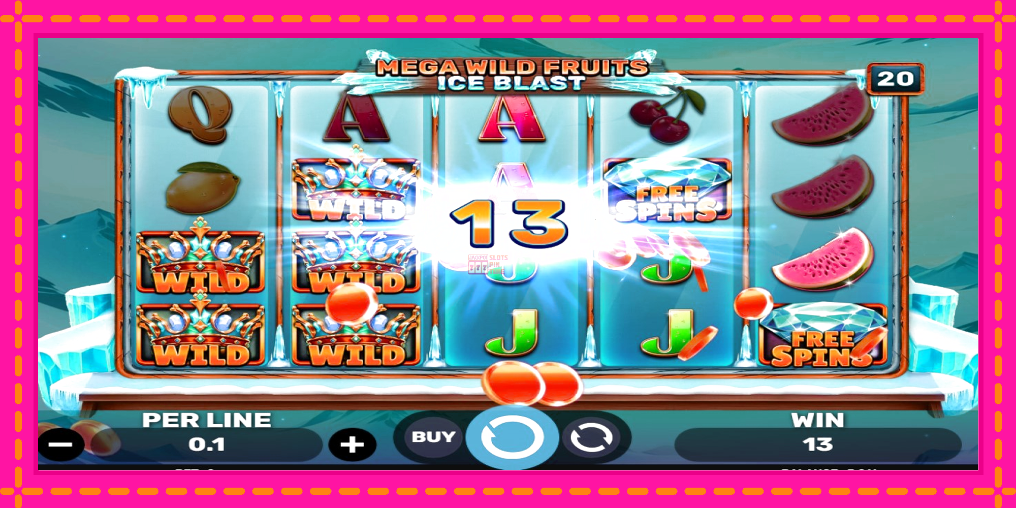 Slot machine Mega Wild Fruits - Ice Blast gratuitamente, immagine 3