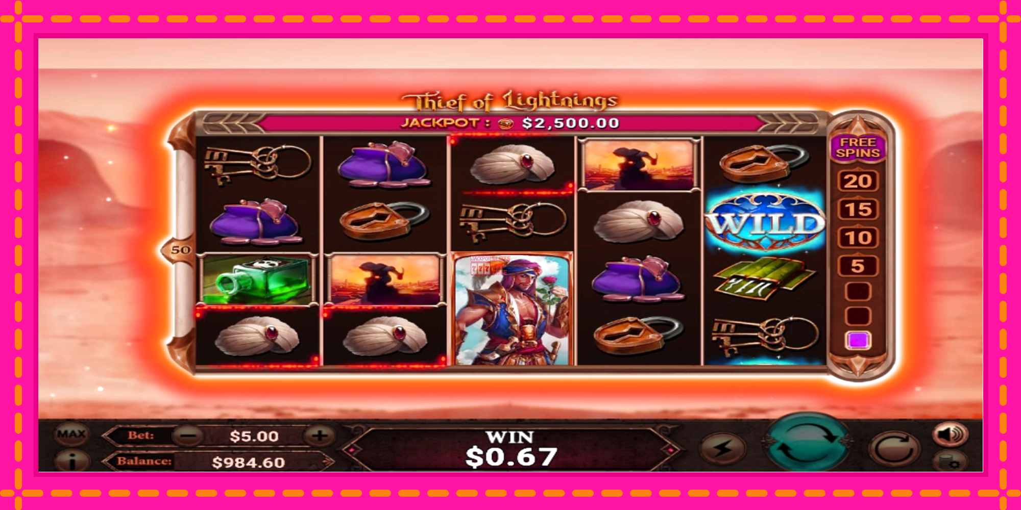 Slot machine Thief of Lightnings gratuitamente, immagine 3