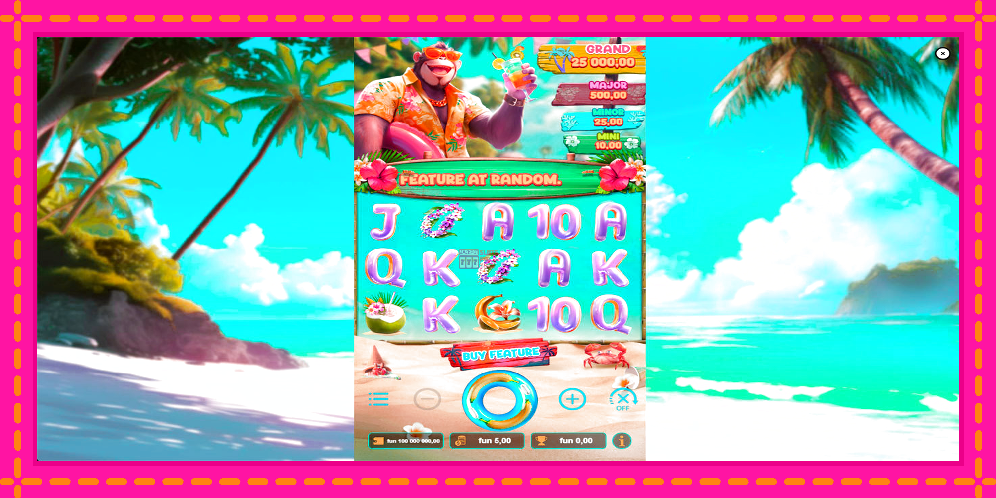 Slot machine Surf Monkey gratuitamente, immagine 1