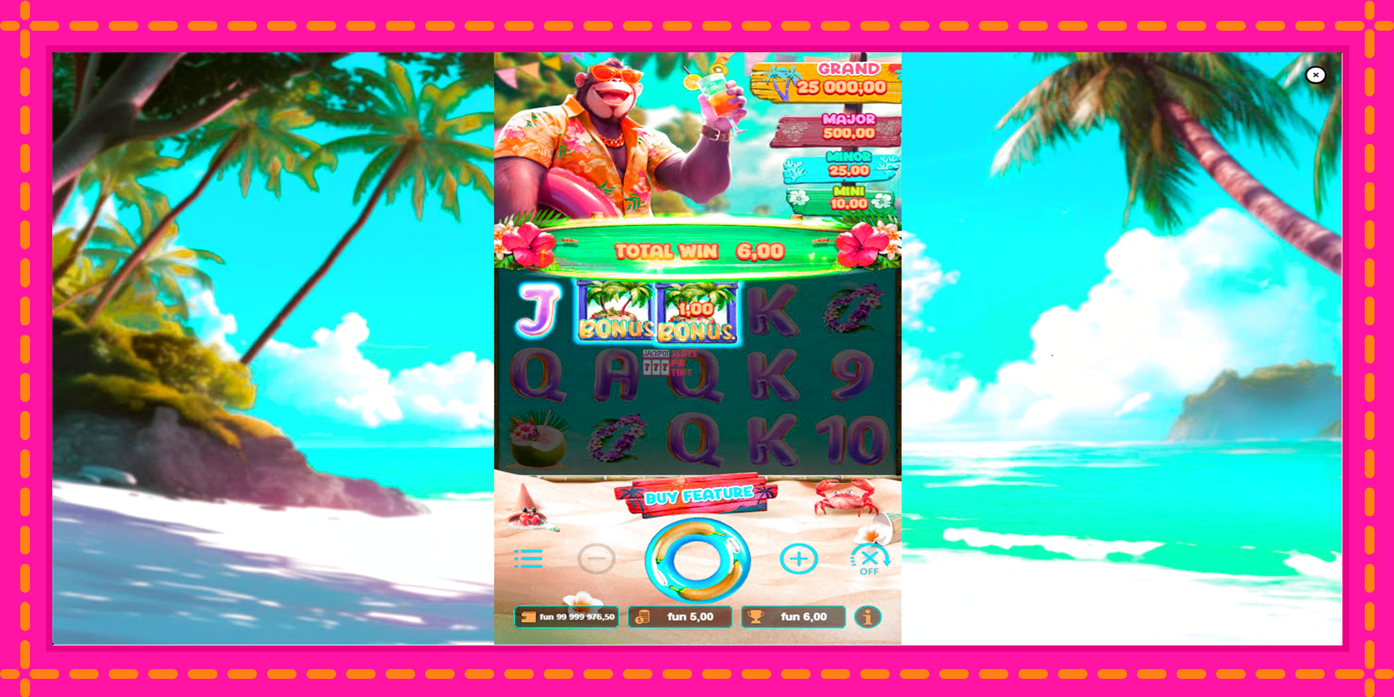 Slot machine Surf Monkey gratuitamente, immagine 3