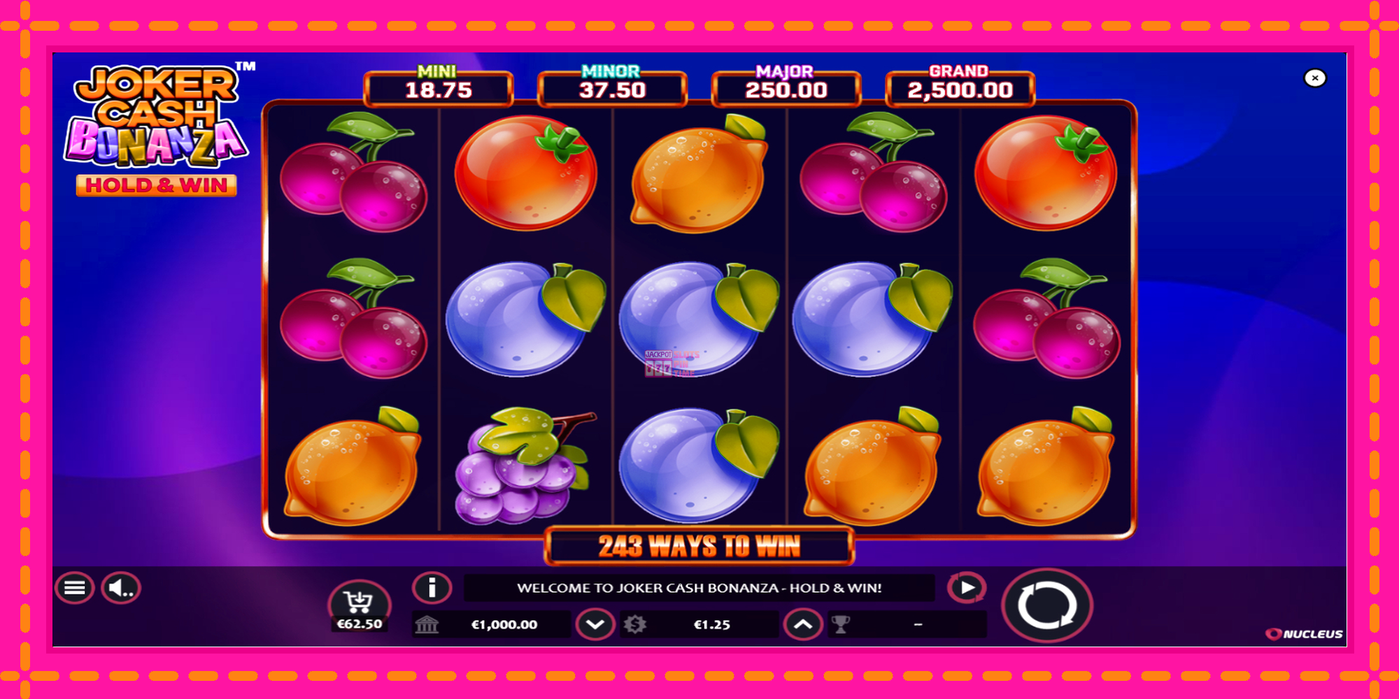 Slot machine Joker Cash Bonanza - Hold & Win gratuitamente, immagine 1