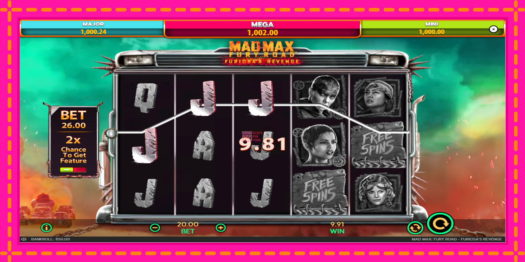 Slot machine Mad Max: Fury Road - Furiosas Revenge gratuitamente, immagine 3