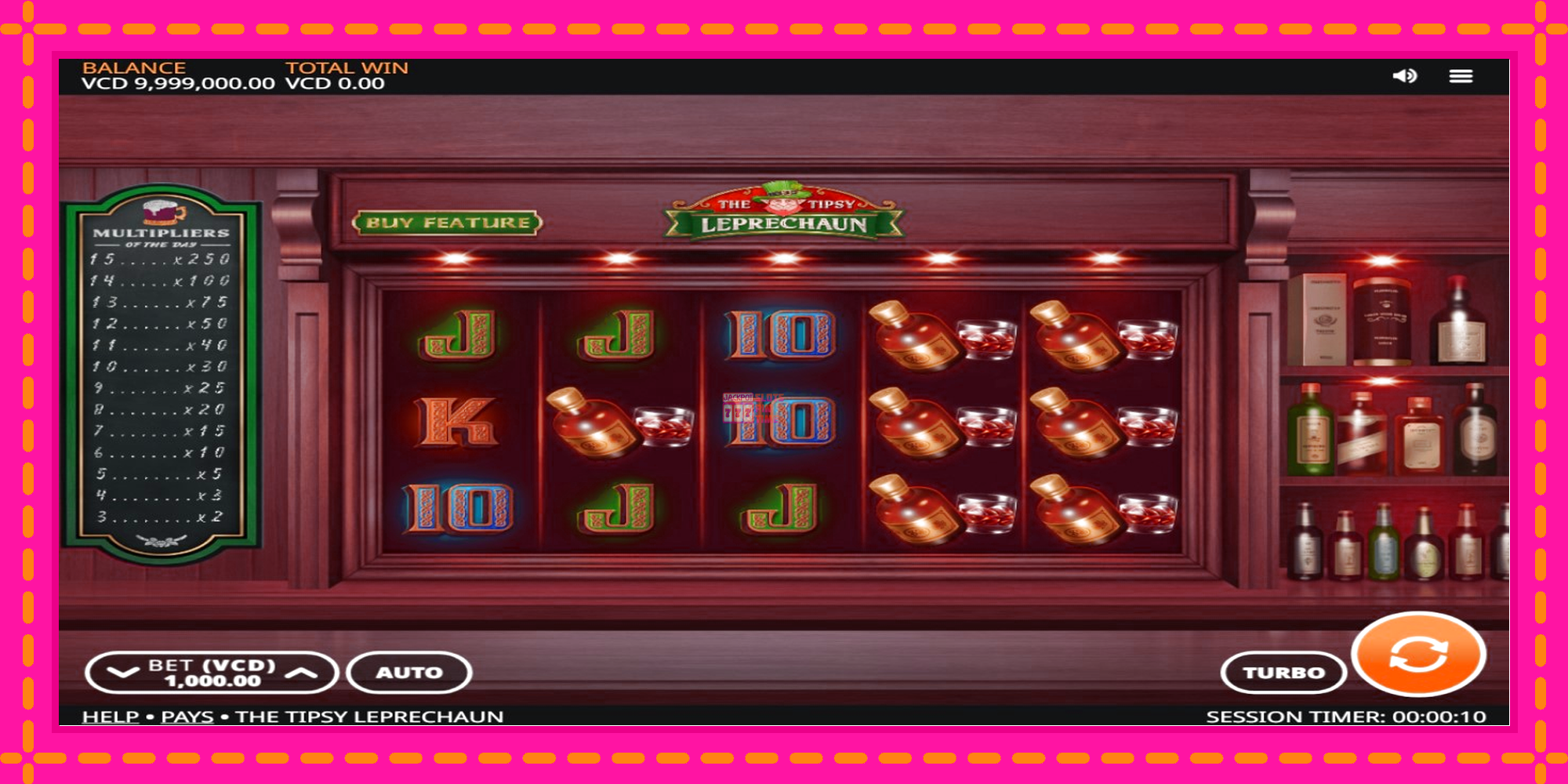 Slot machine The Tipsy Leprechaun gratuitamente, immagine 2