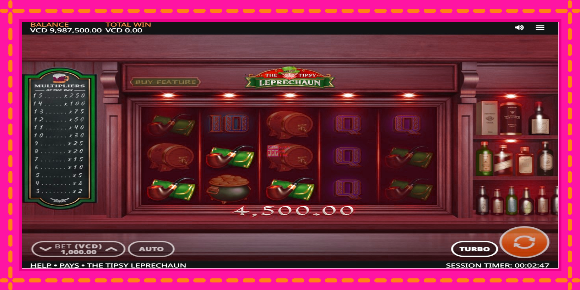 Slot machine The Tipsy Leprechaun gratuitamente, immagine 3