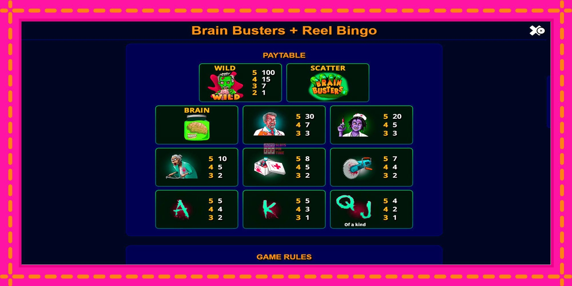 Slot machine Brain Busters gratuitamente, immagine 6