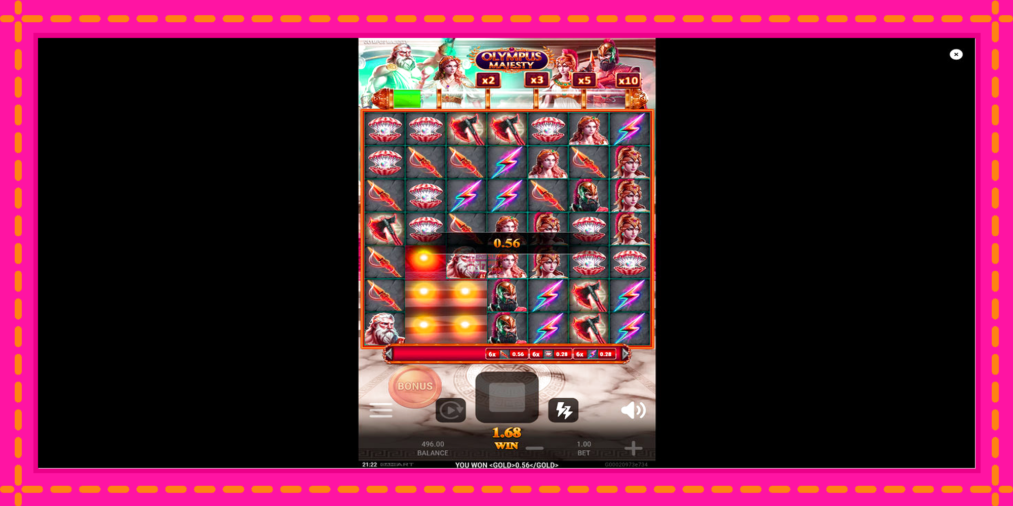 Slot machine Olympus Majesty gratuitamente, immagine 3