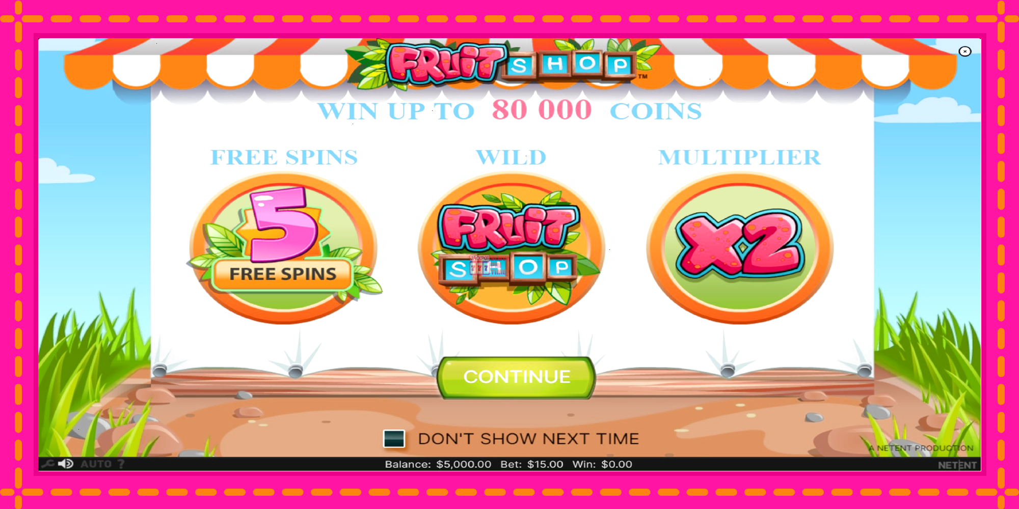 Slot machine Fruit Shop gratuitamente, immagine 1