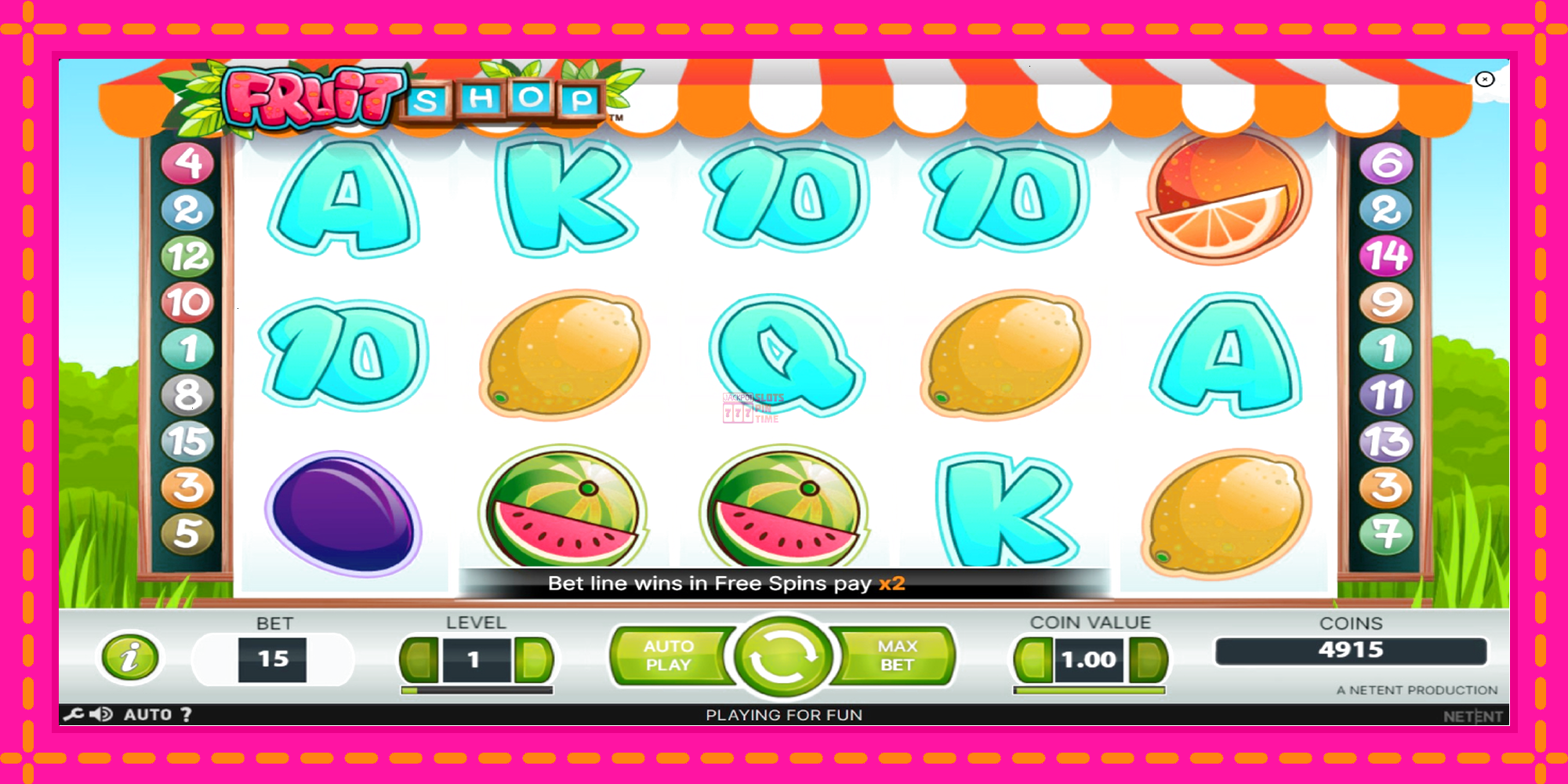 Slot machine Fruit Shop gratuitamente, immagine 2