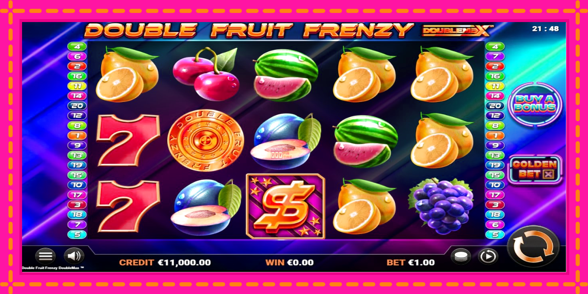 Slot machine Double Fruit Frenzy DoubleMax gratuitamente, immagine 1