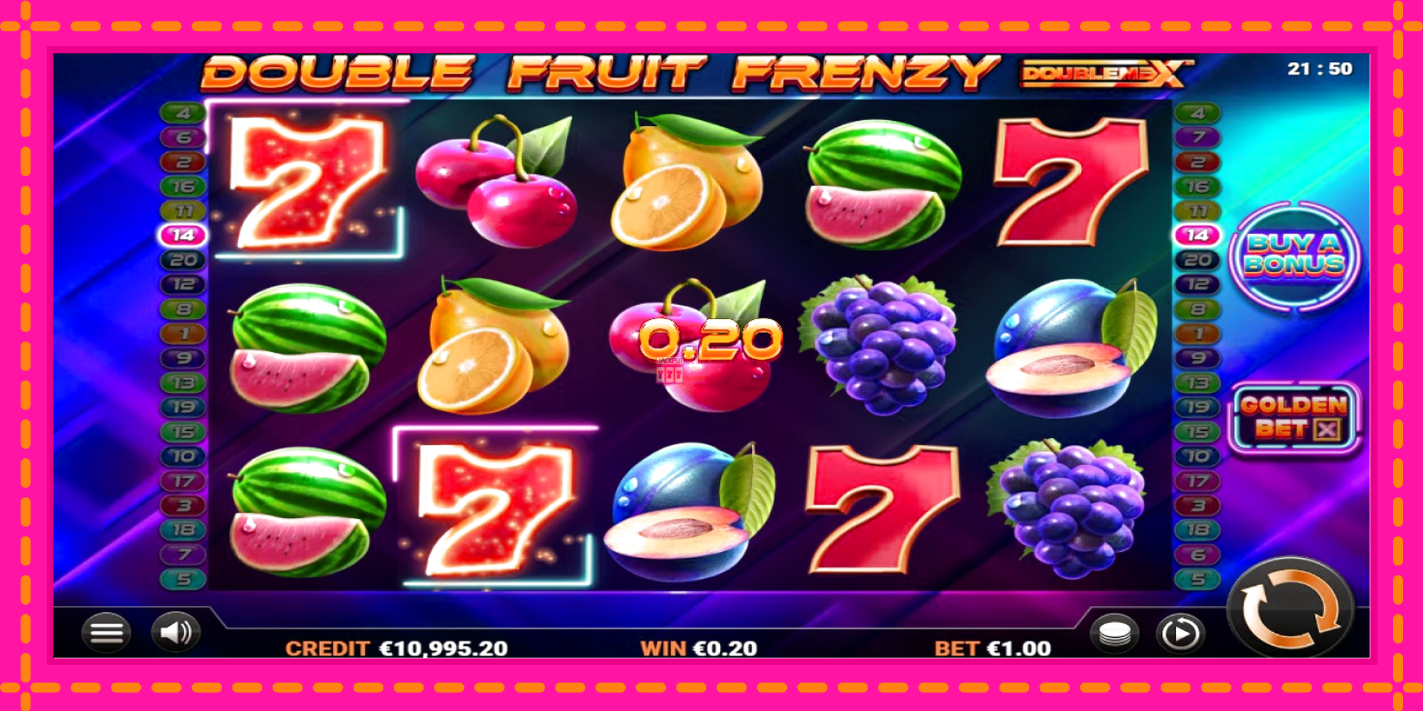 Slot machine Double Fruit Frenzy DoubleMax gratuitamente, immagine 2