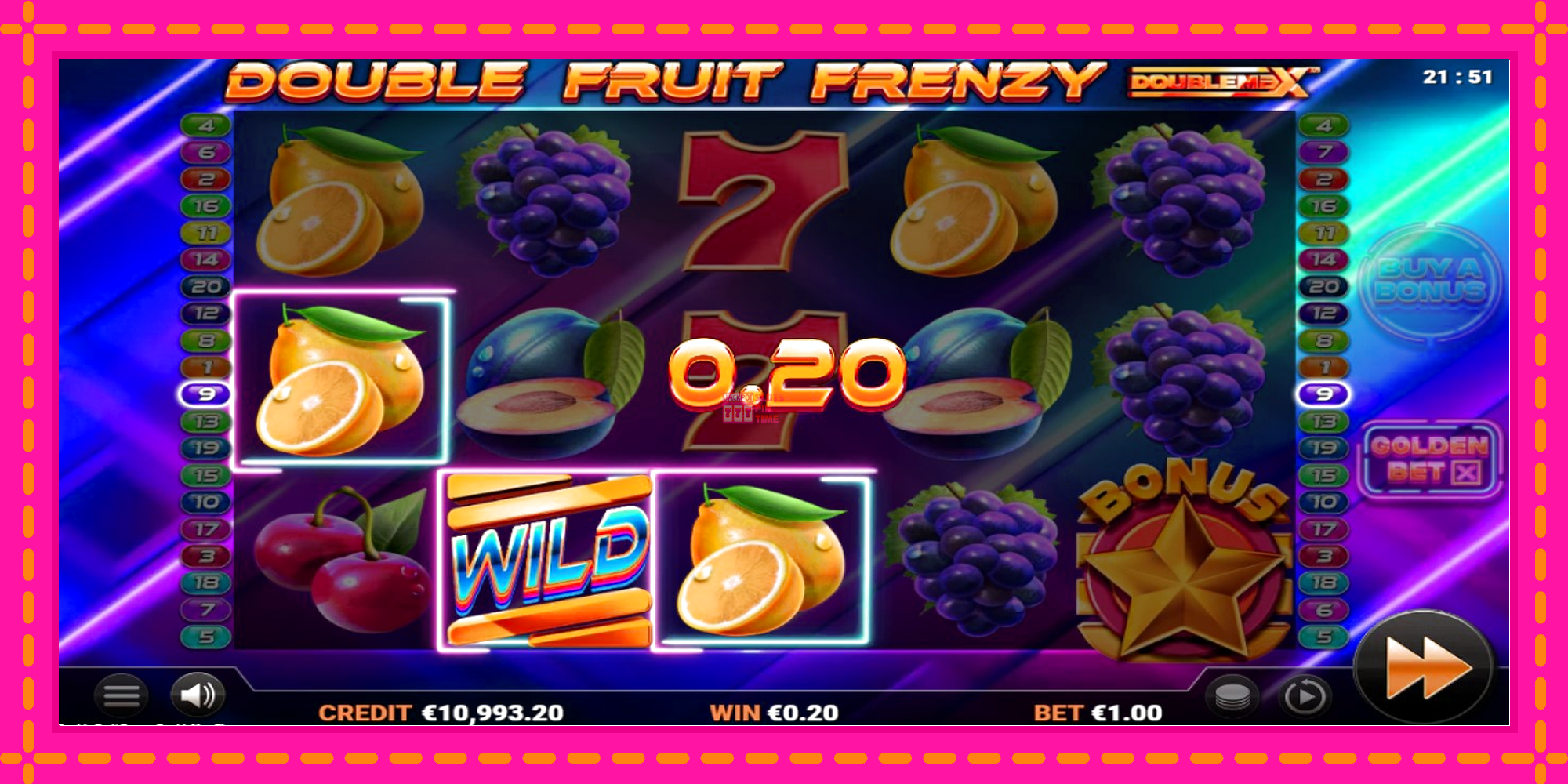 Slot machine Double Fruit Frenzy DoubleMax gratuitamente, immagine 4