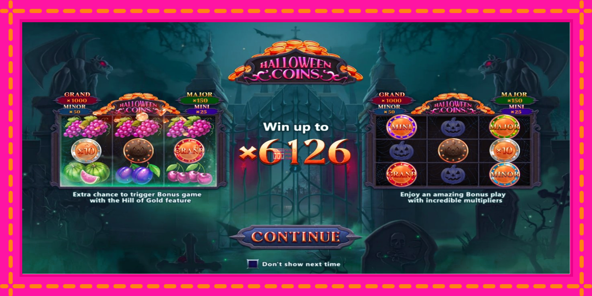 Slot machine Halloween Coins Hold and Spin gratuitamente, immagine 1