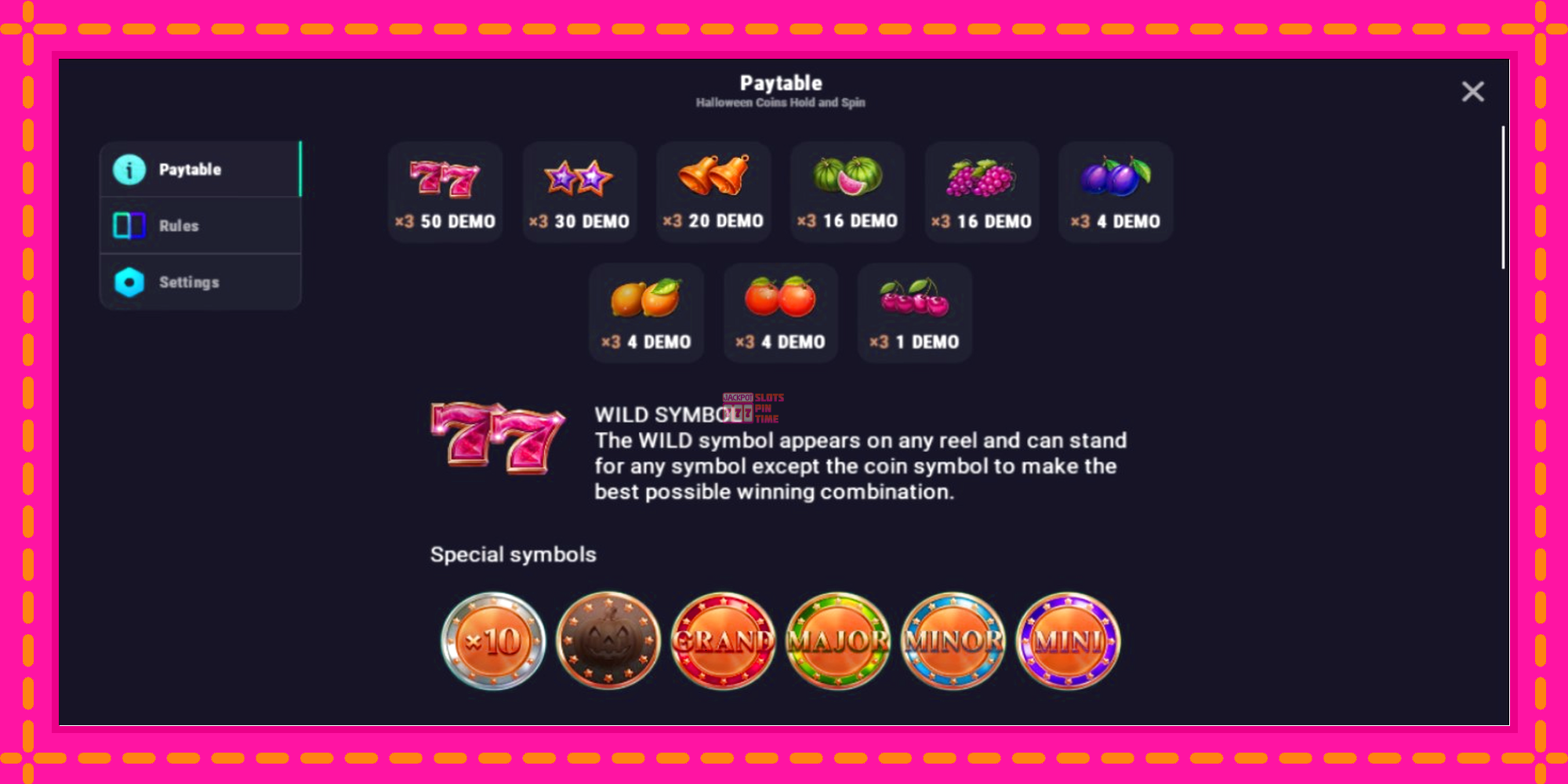 Slot machine Halloween Coins Hold and Spin gratuitamente, immagine 4