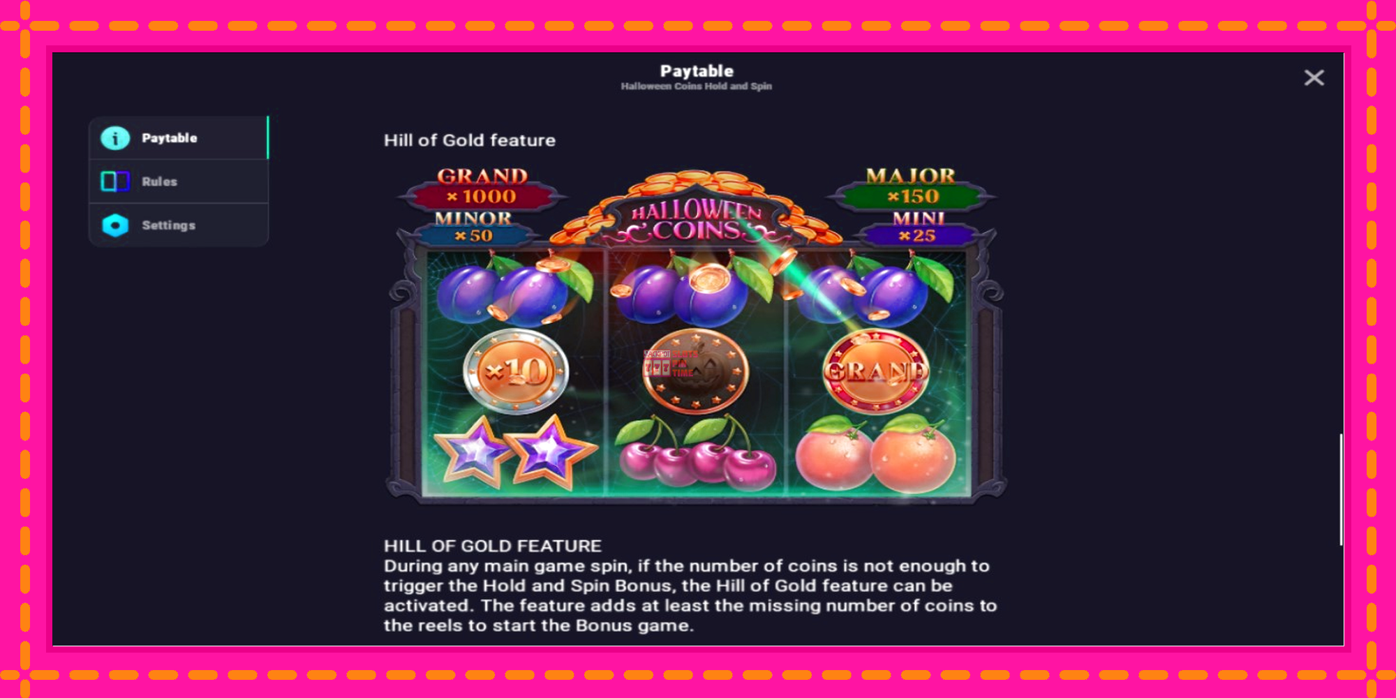 Slot machine Halloween Coins Hold and Spin gratuitamente, immagine 5