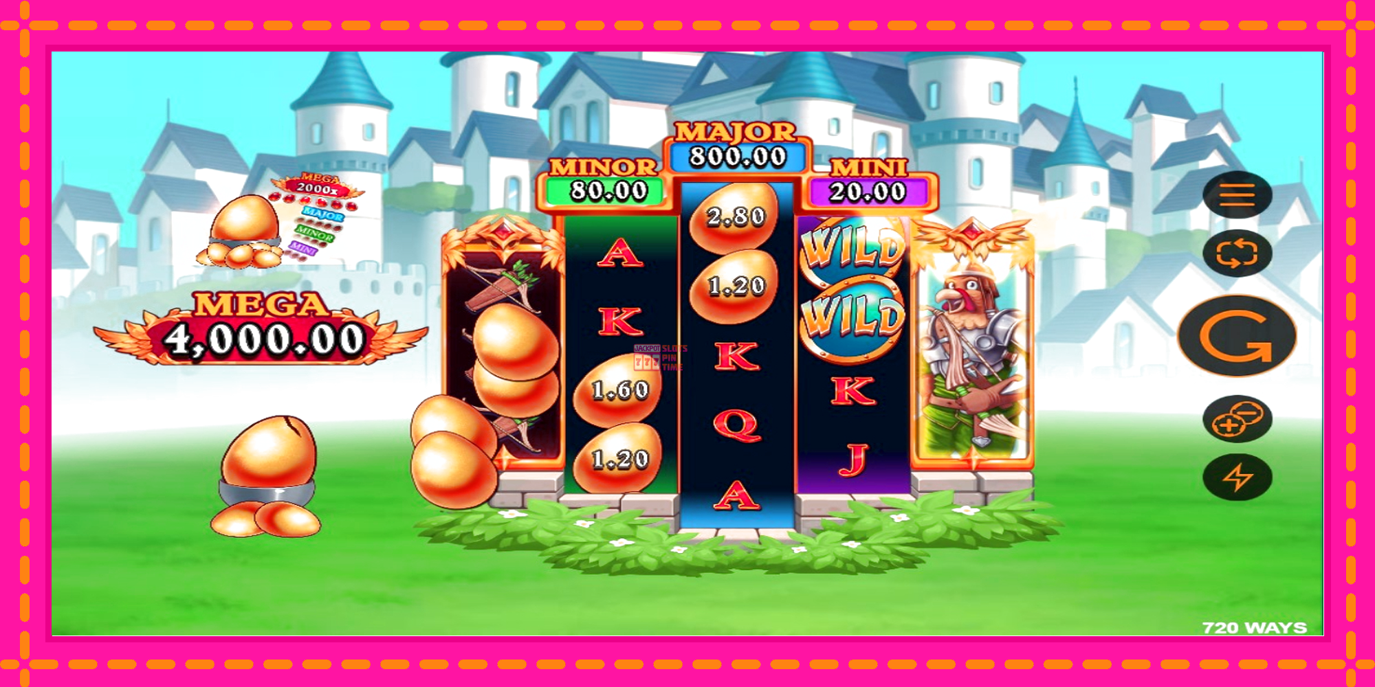 Slot machine Knights of the Golden Egg gratuitamente, immagine 4