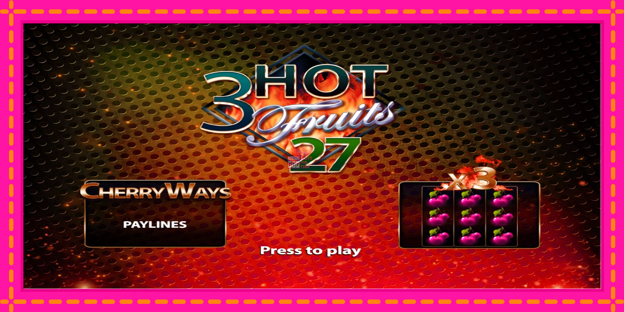 Slot machine 3 Hot Fruits 27 gratuitamente, immagine 1