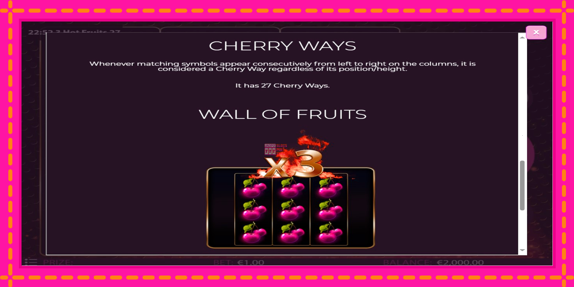 Slot machine 3 Hot Fruits 27 gratuitamente, immagine 5