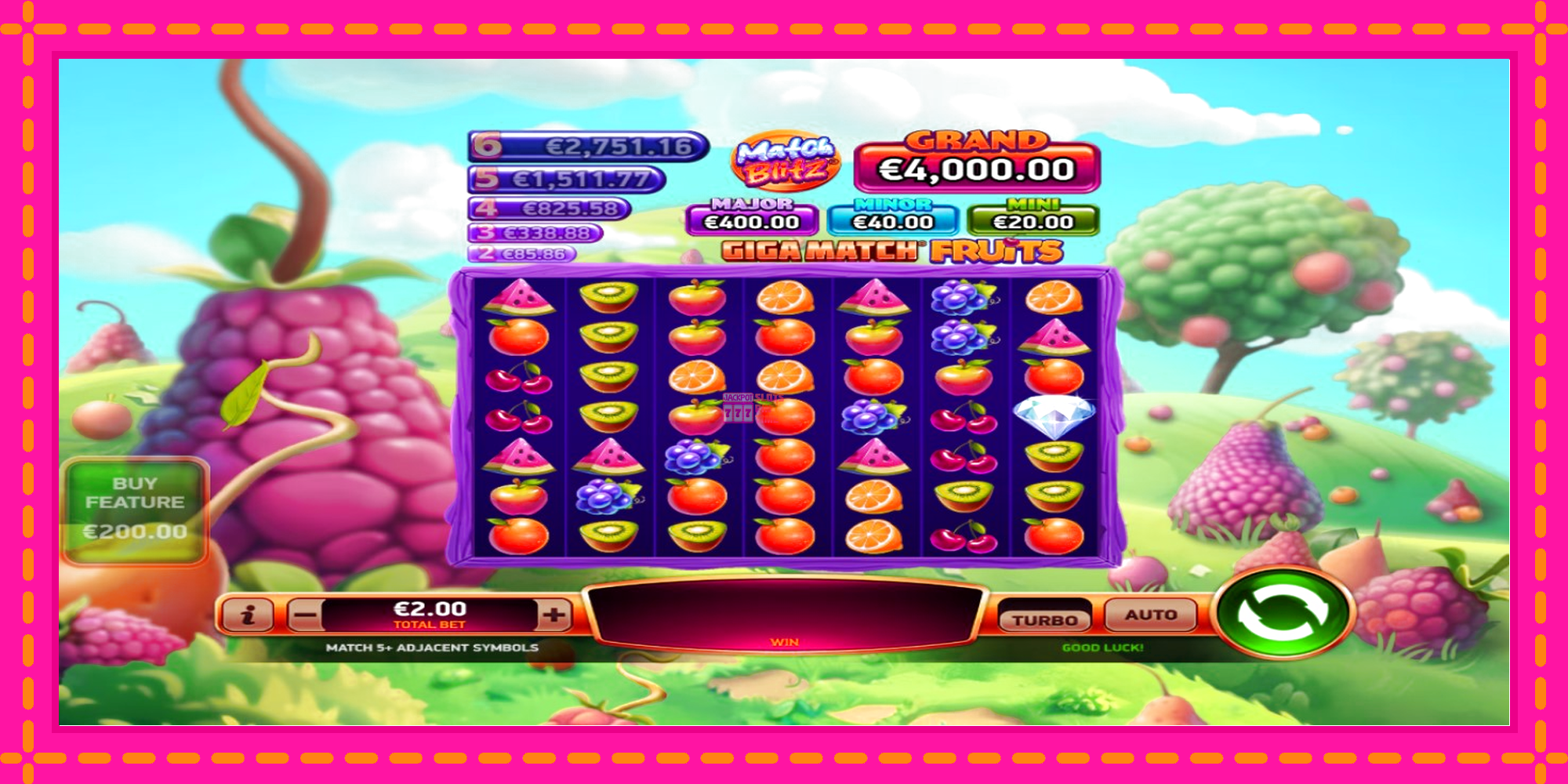 Slot machine Giga Match Fruits gratuitamente, immagine 2