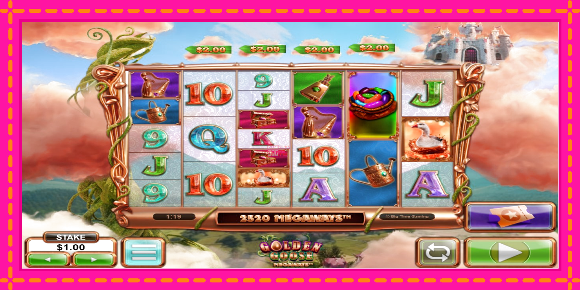 Slot machine Golden Goose Megaways gratuitamente, immagine 1