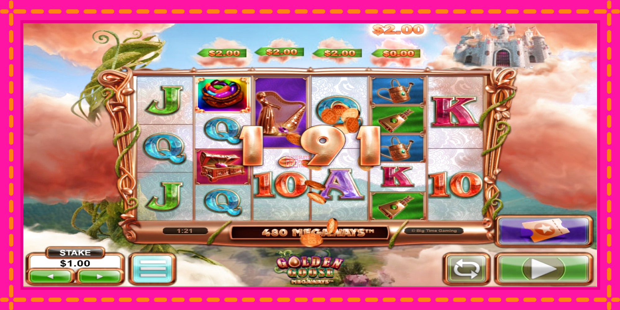 Slot machine Golden Goose Megaways gratuitamente, immagine 2