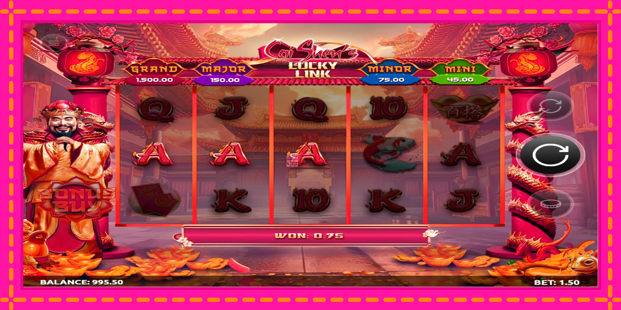 Slot machine Caishens Lucky Link gratuitamente, immagine 3