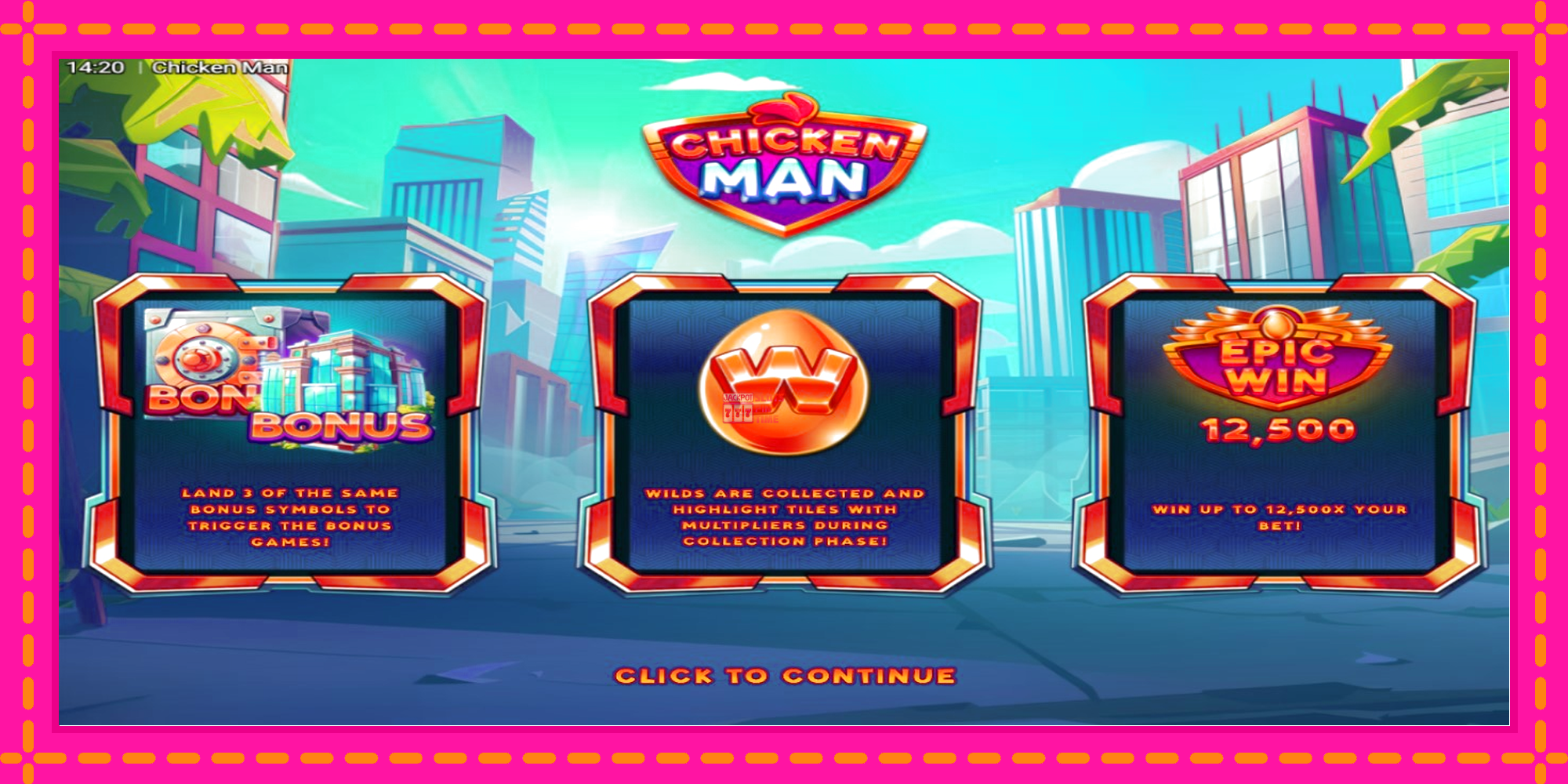 Slot machine Chicken Man gratuitamente, immagine 1