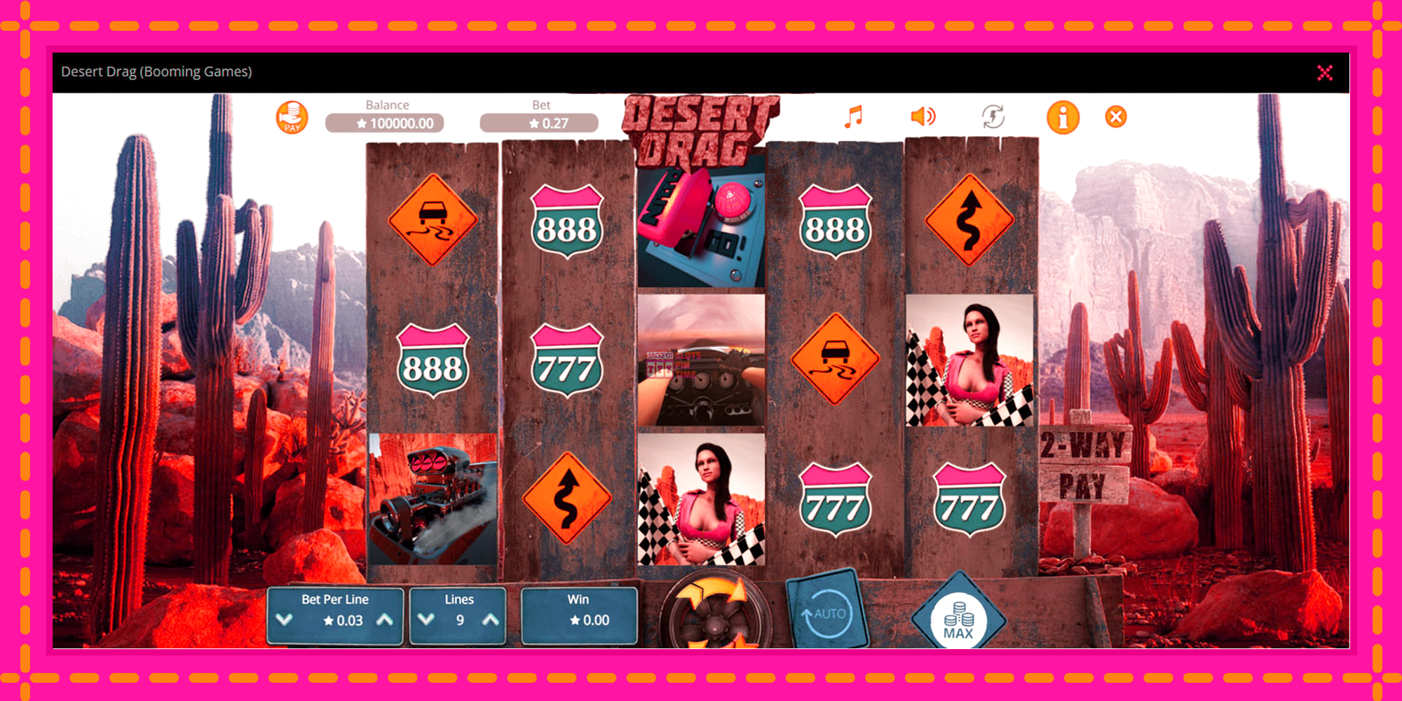 Slot machine Desert Drag gratuitamente, immagine 1