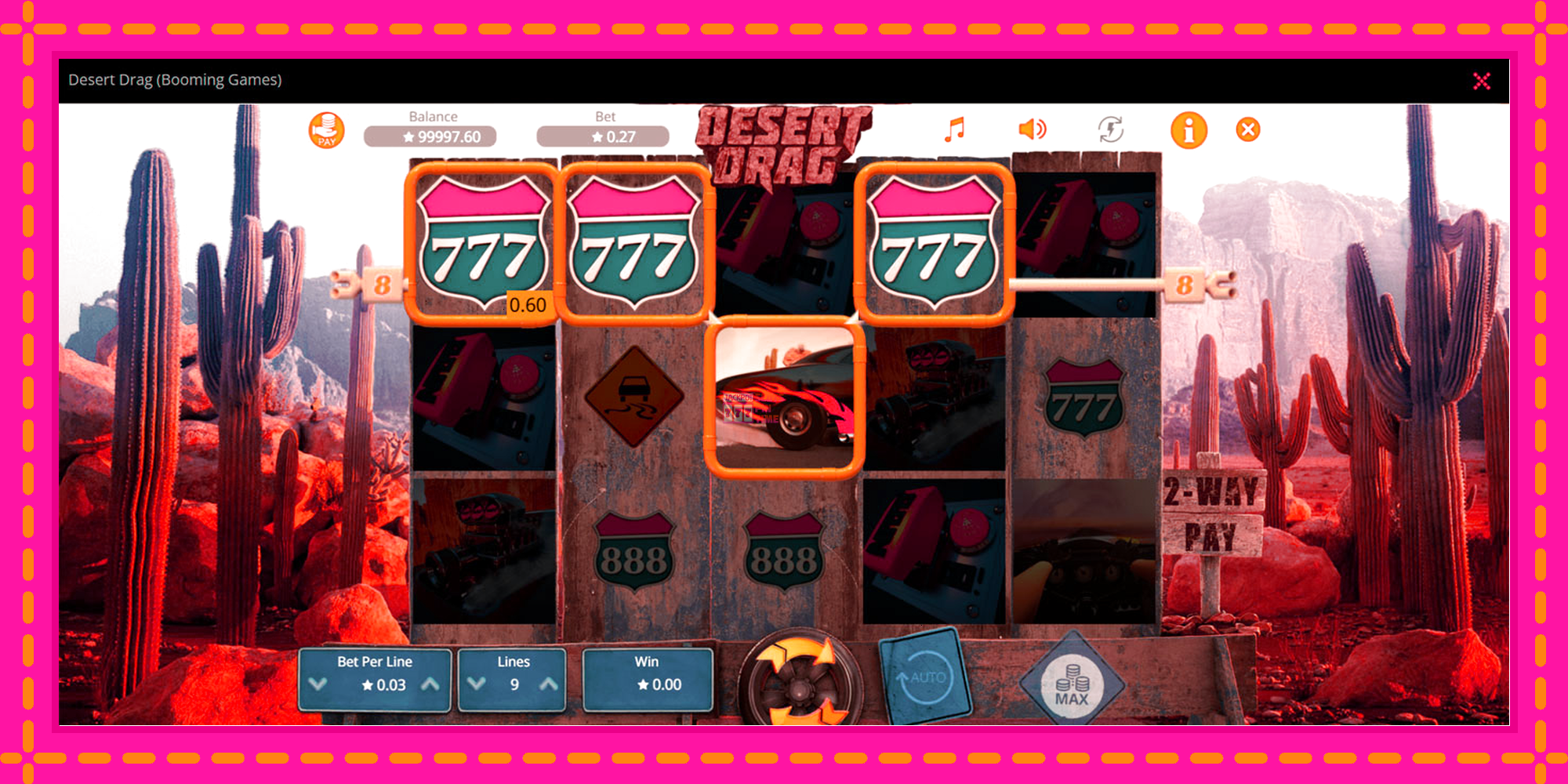 Slot machine Desert Drag gratuitamente, immagine 4