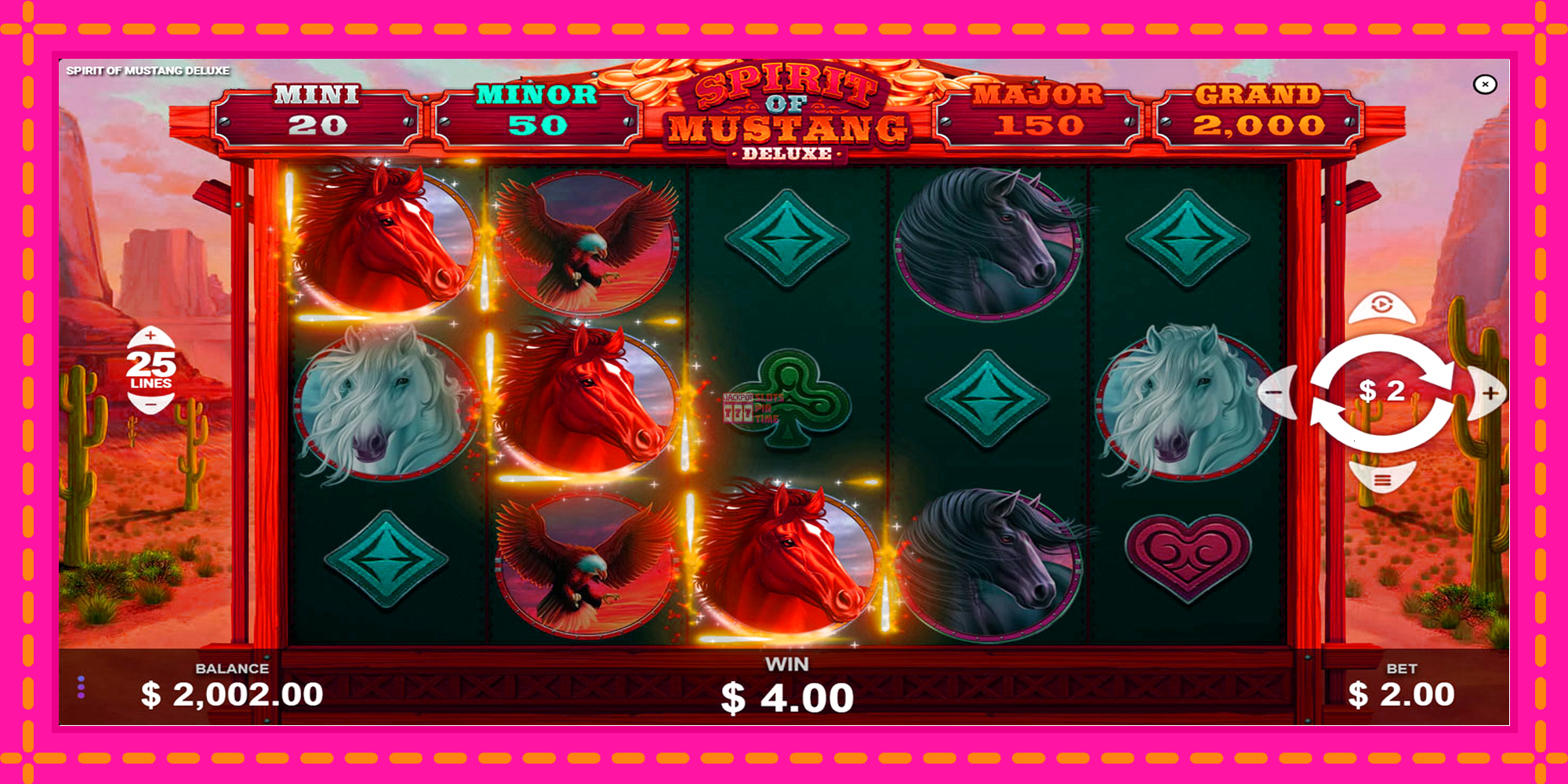 Slot machine Spirit of Mustang Deluxe gratuitamente, immagine 2