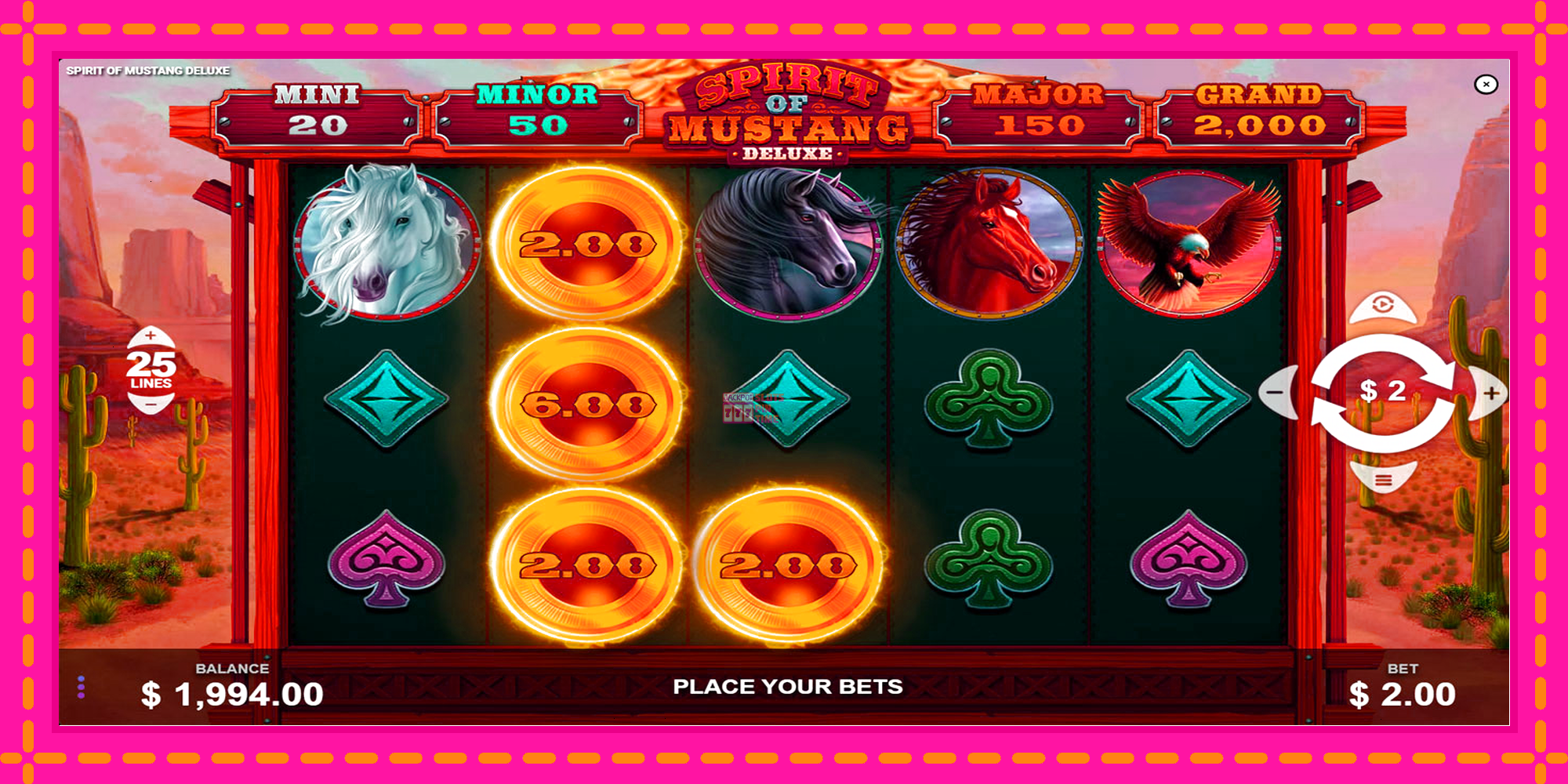 Slot machine Spirit of Mustang Deluxe gratuitamente, immagine 3