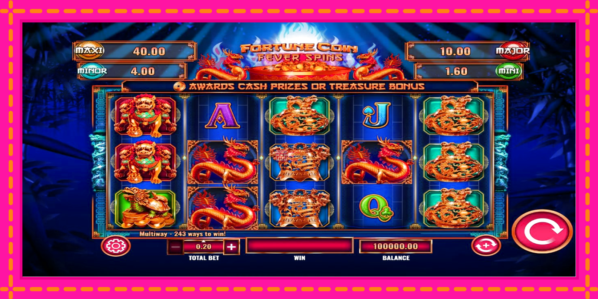 Slot machine Fortune Coin Fever Spins gratuitamente, immagine 1