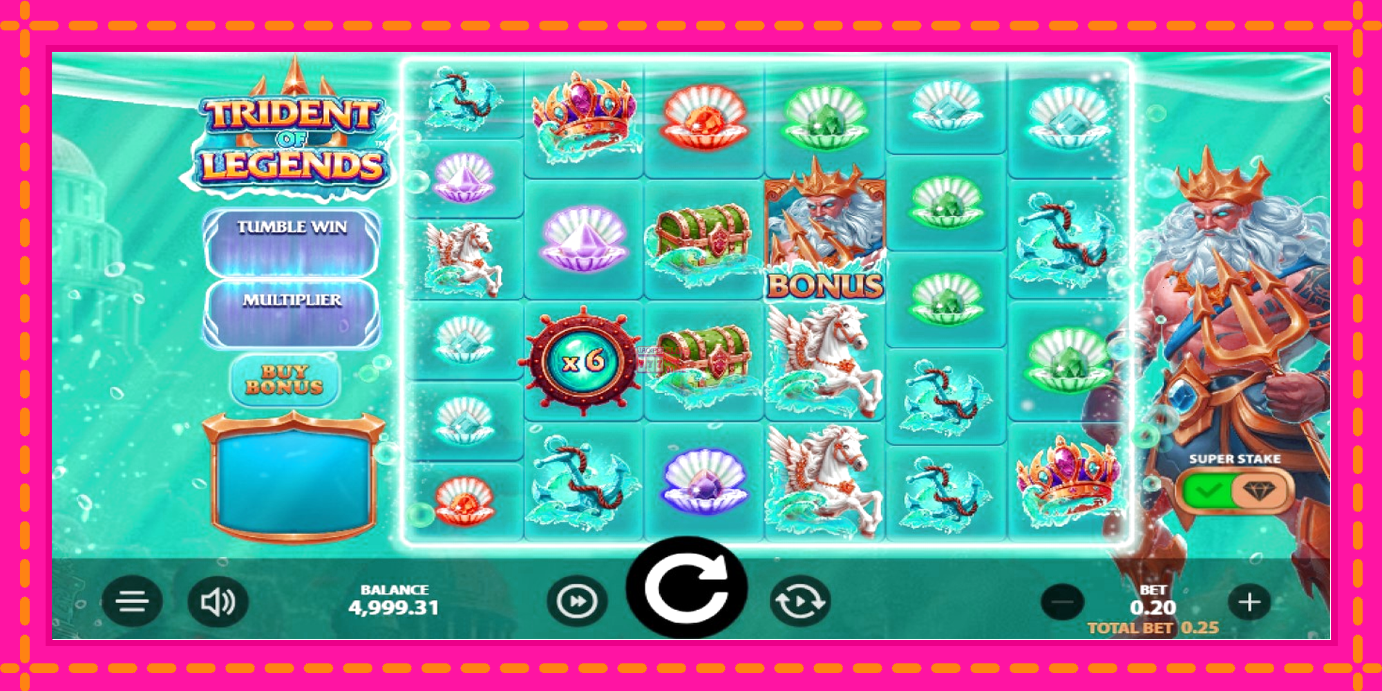 Slot machine Trident of Legends gratuitamente, immagine 3