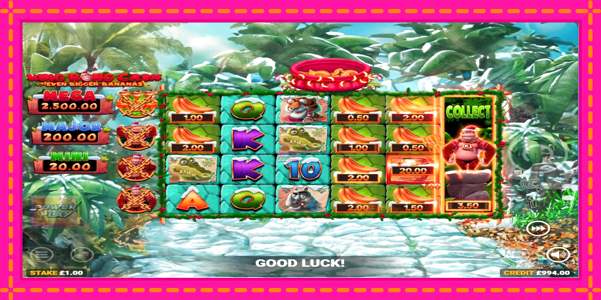 Slot machine King Kong Cash Even Bigger Bananas Power Play gratuitamente, immagine 5