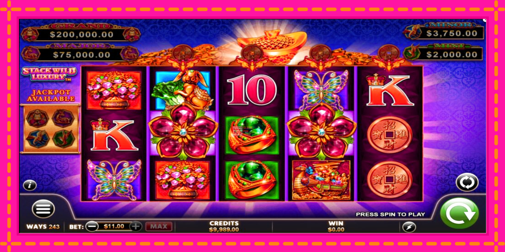 Slot machine Fu Lai Cai Lai Stack Wild Luxury gratuitamente, immagine 2