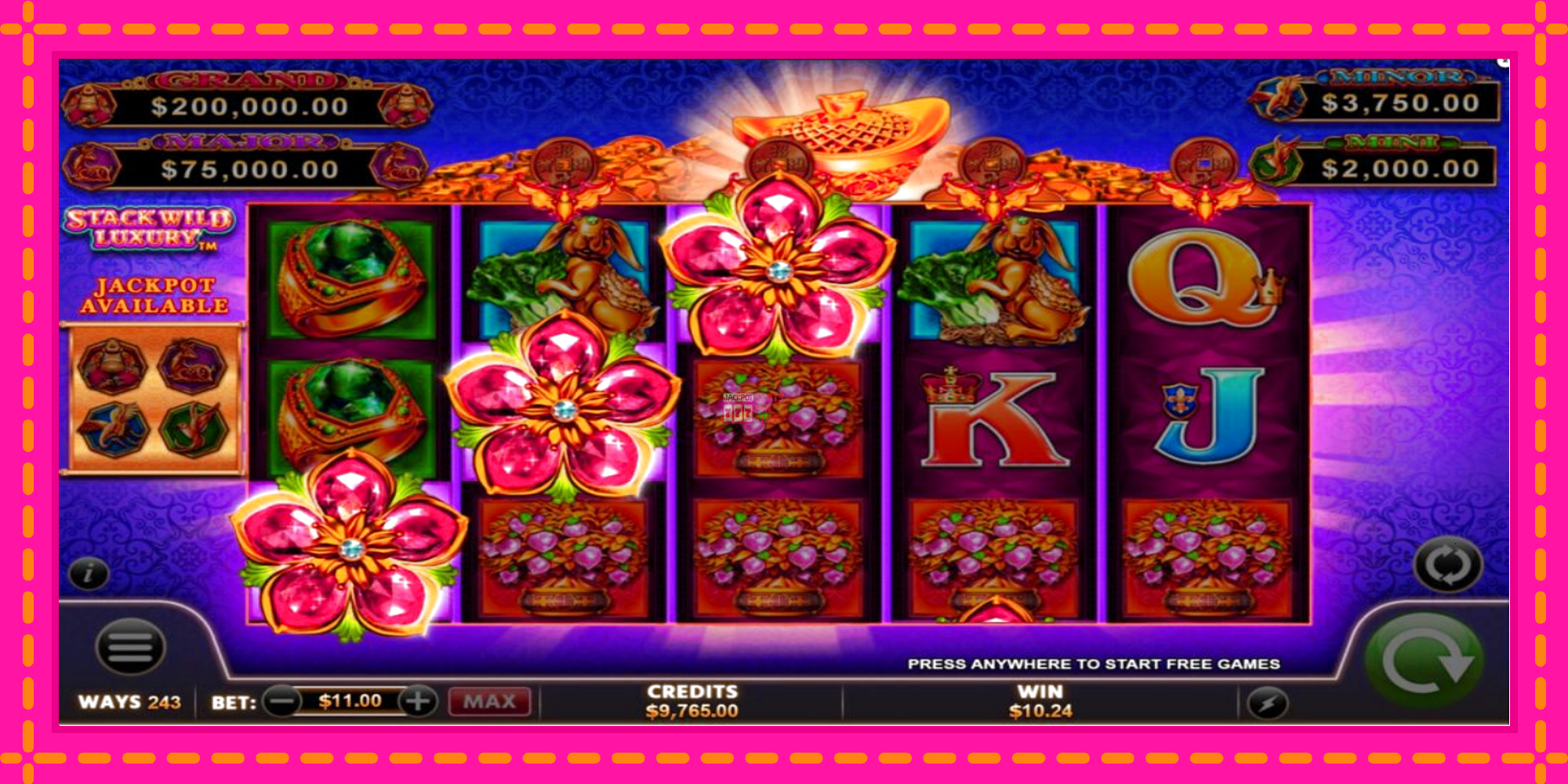 Slot machine Fu Lai Cai Lai Stack Wild Luxury gratuitamente, immagine 3