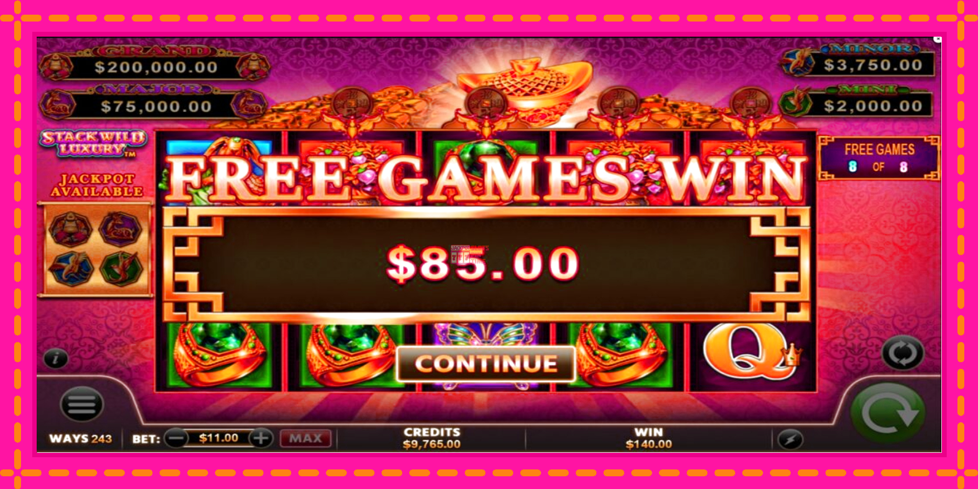 Slot machine Fu Lai Cai Lai Stack Wild Luxury gratuitamente, immagine 4