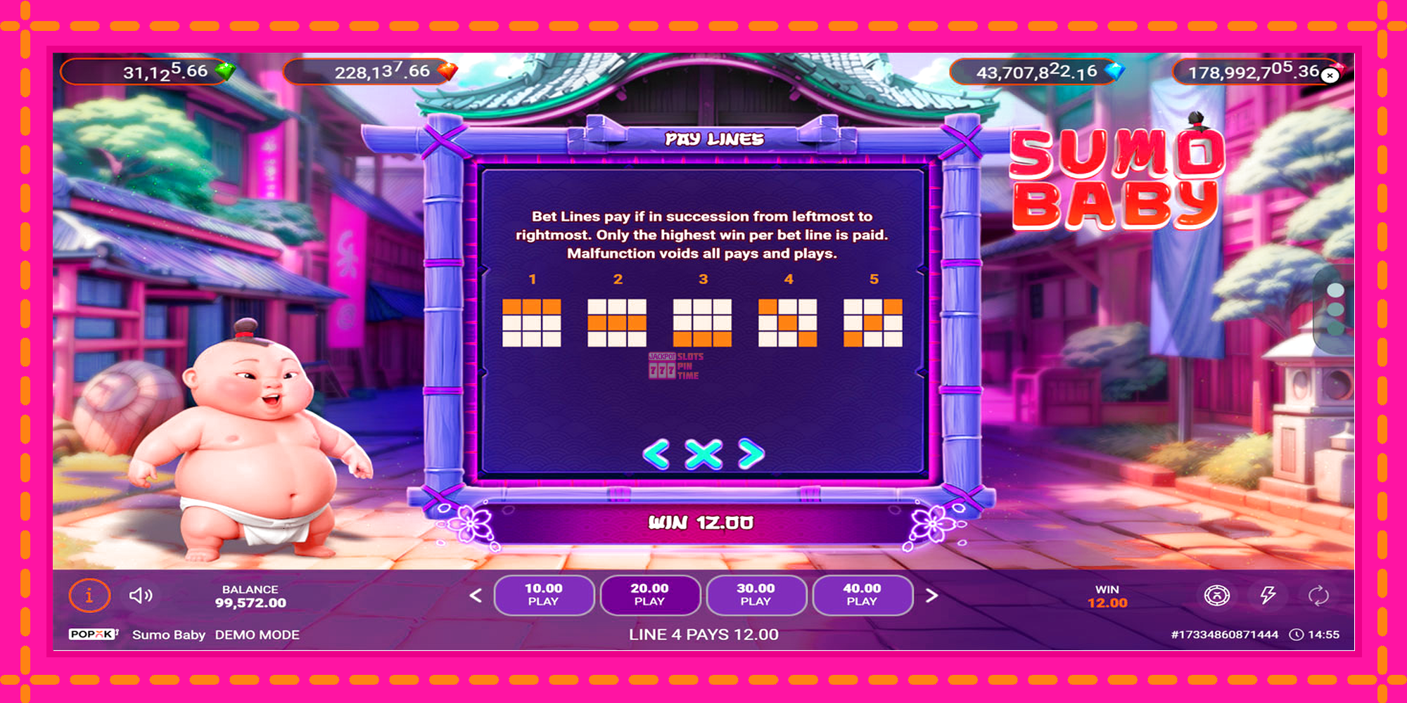 Slot machine Sumo Baby gratuitamente, immagine 7