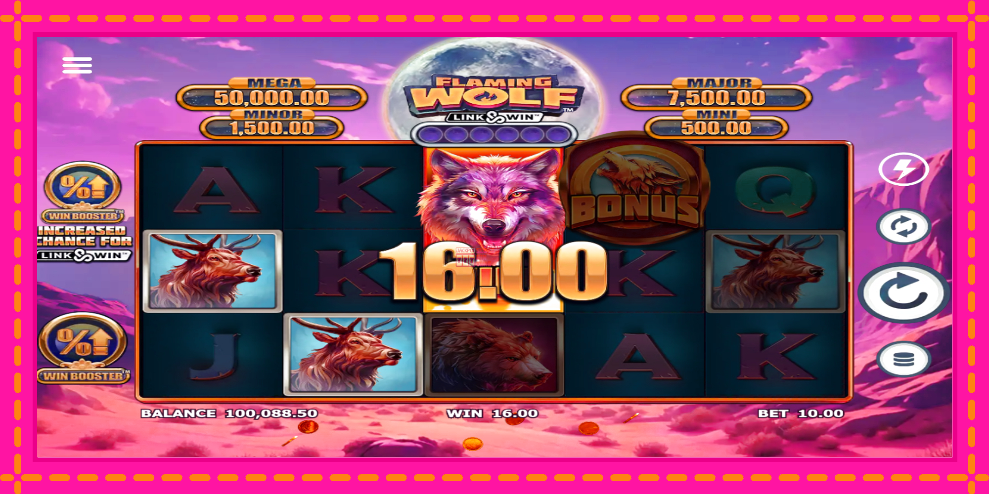 Slot machine Flaming Wolf Link & Win gratuitamente, immagine 3