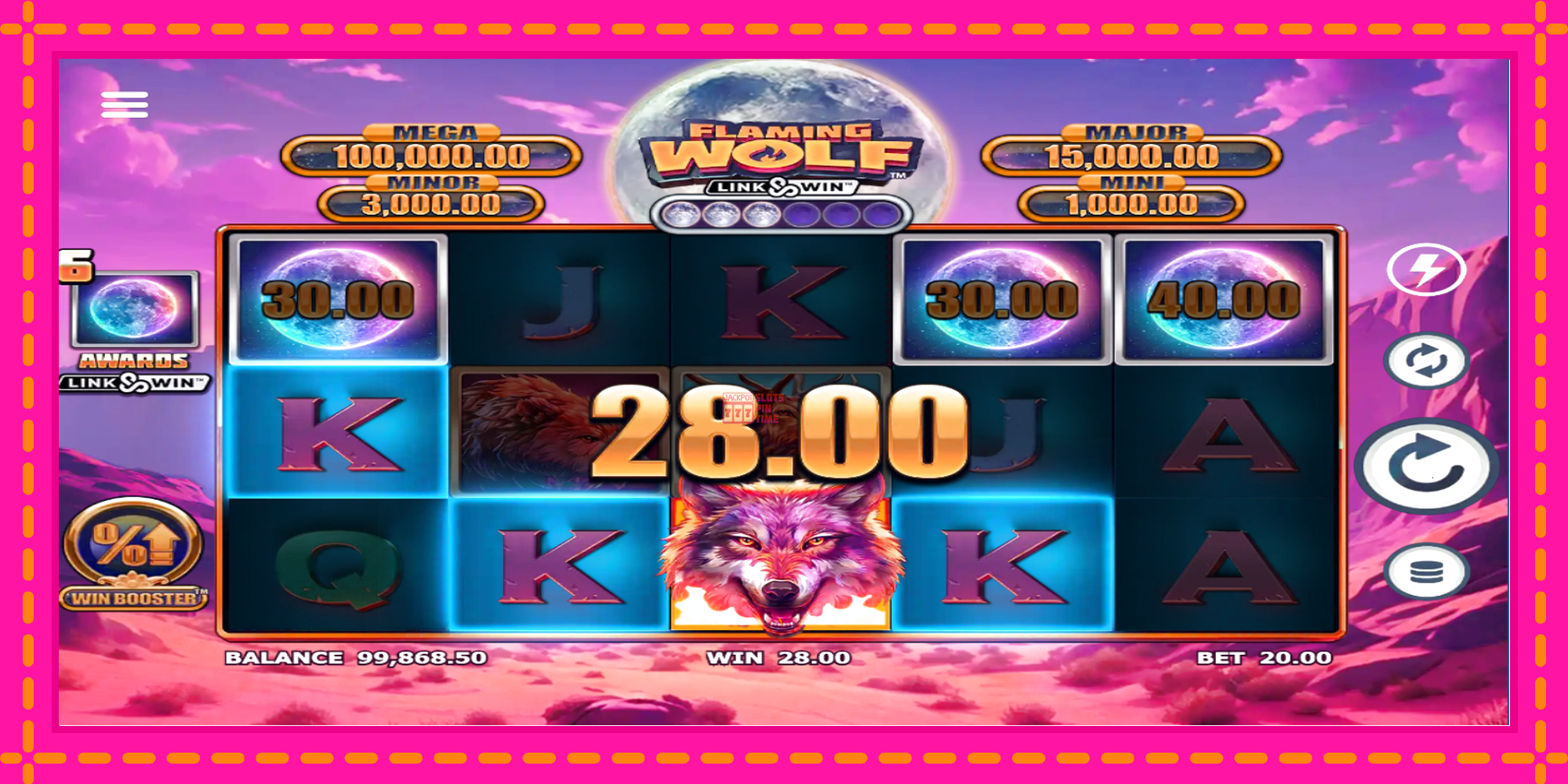 Slot machine Flaming Wolf Link & Win gratuitamente, immagine 5