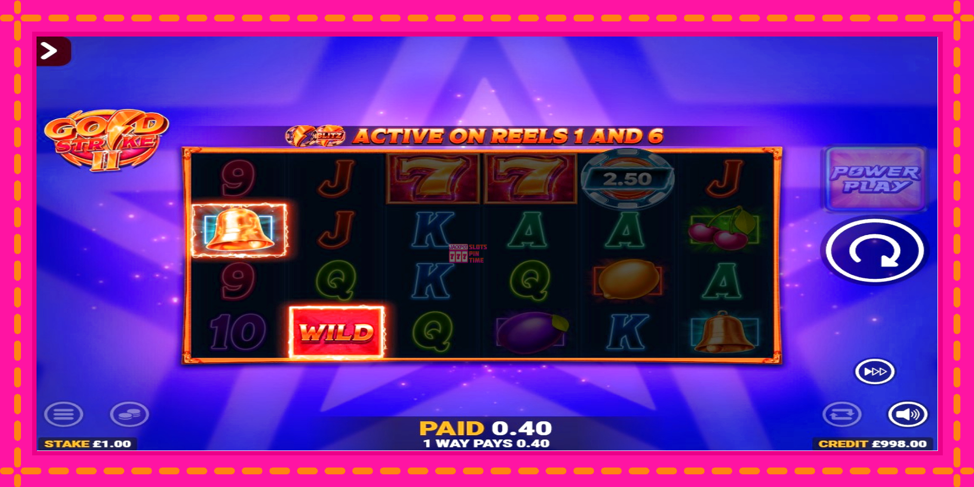 Slot machine Gold Strike II Rapid Fire Jackpots gratuitamente, immagine 3