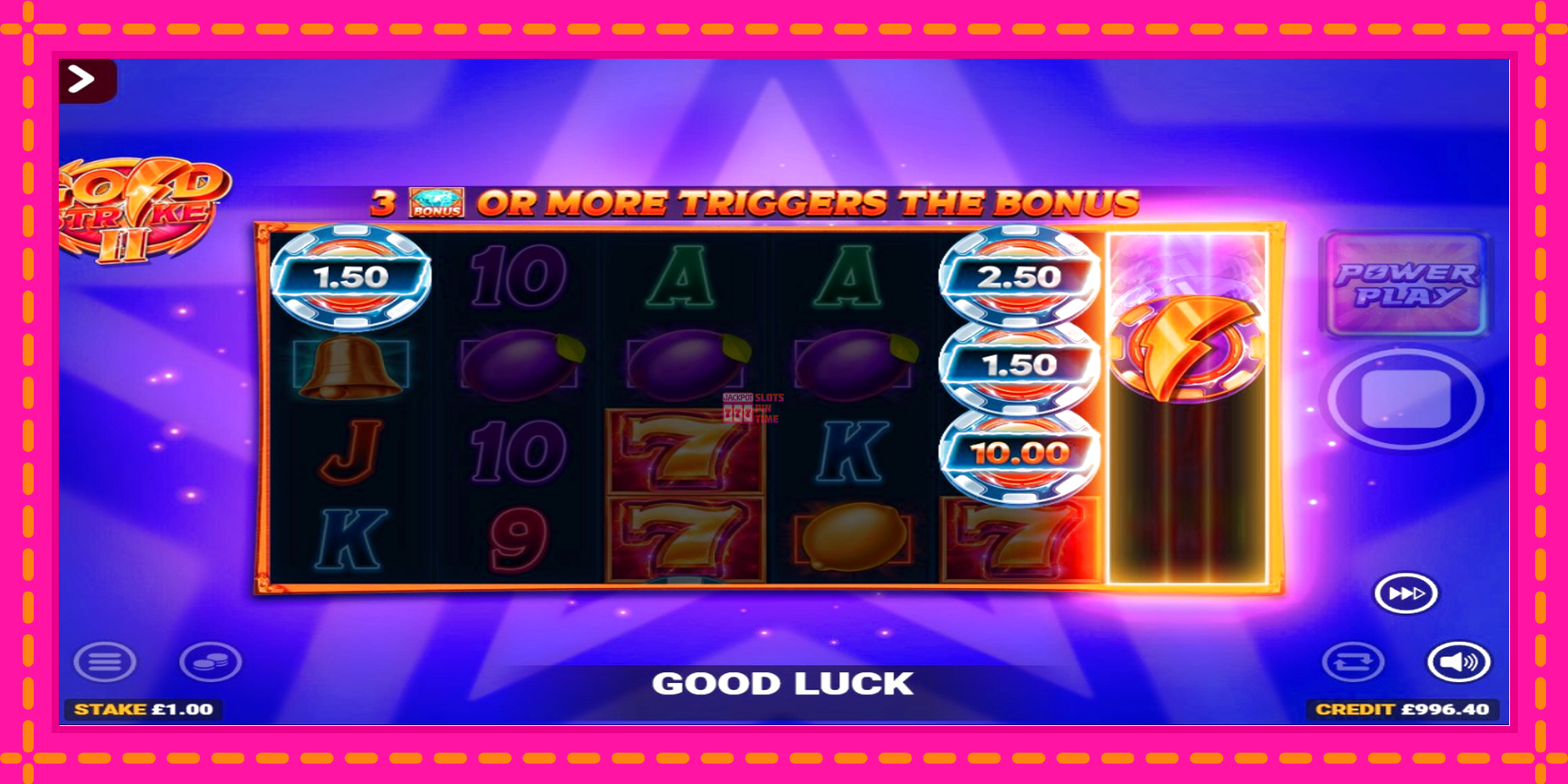 Slot machine Gold Strike II Rapid Fire Jackpots gratuitamente, immagine 4