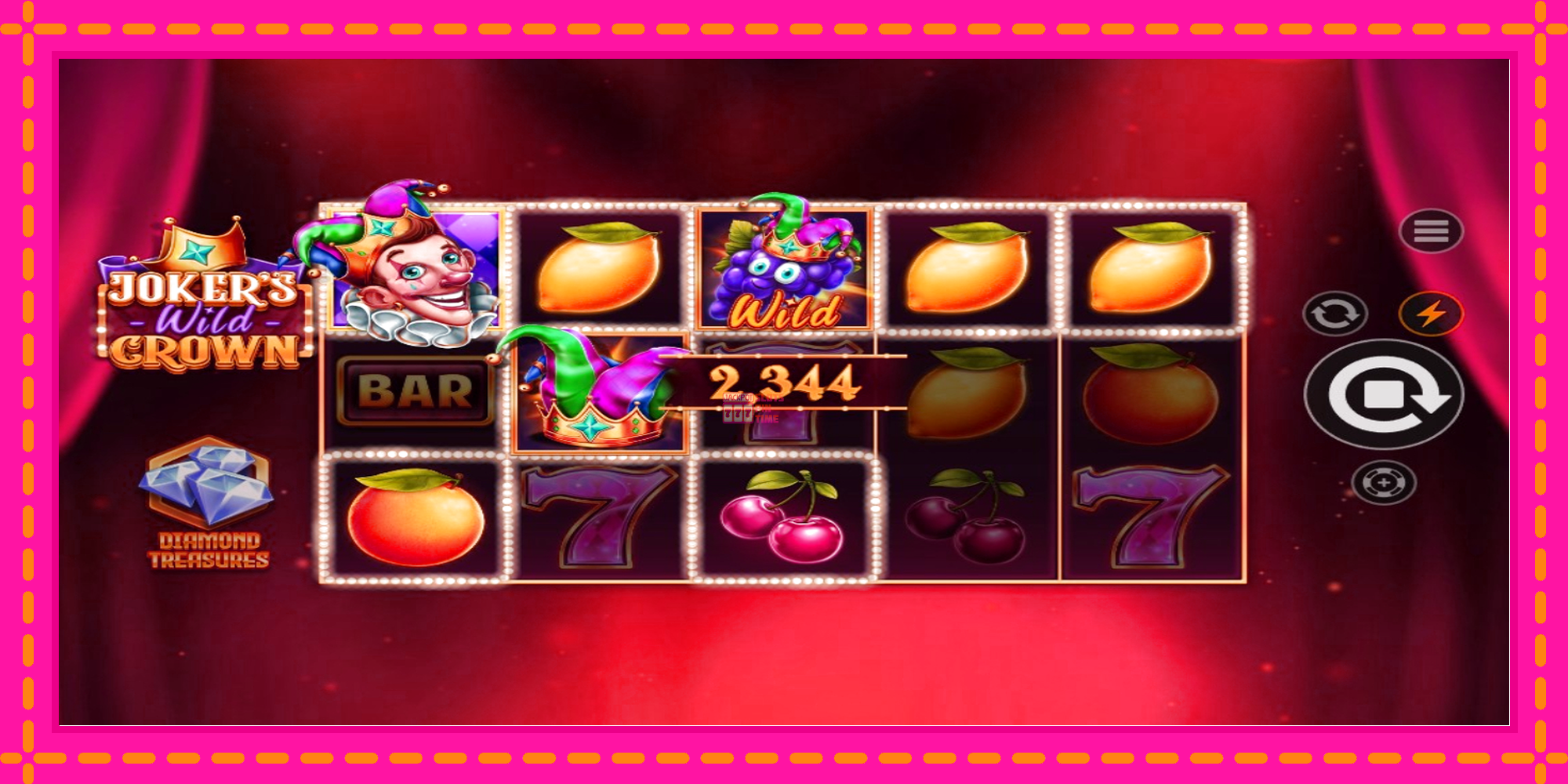 Slot machine Jokers Wild Crown Diamond Treasures gratuitamente, immagine 2