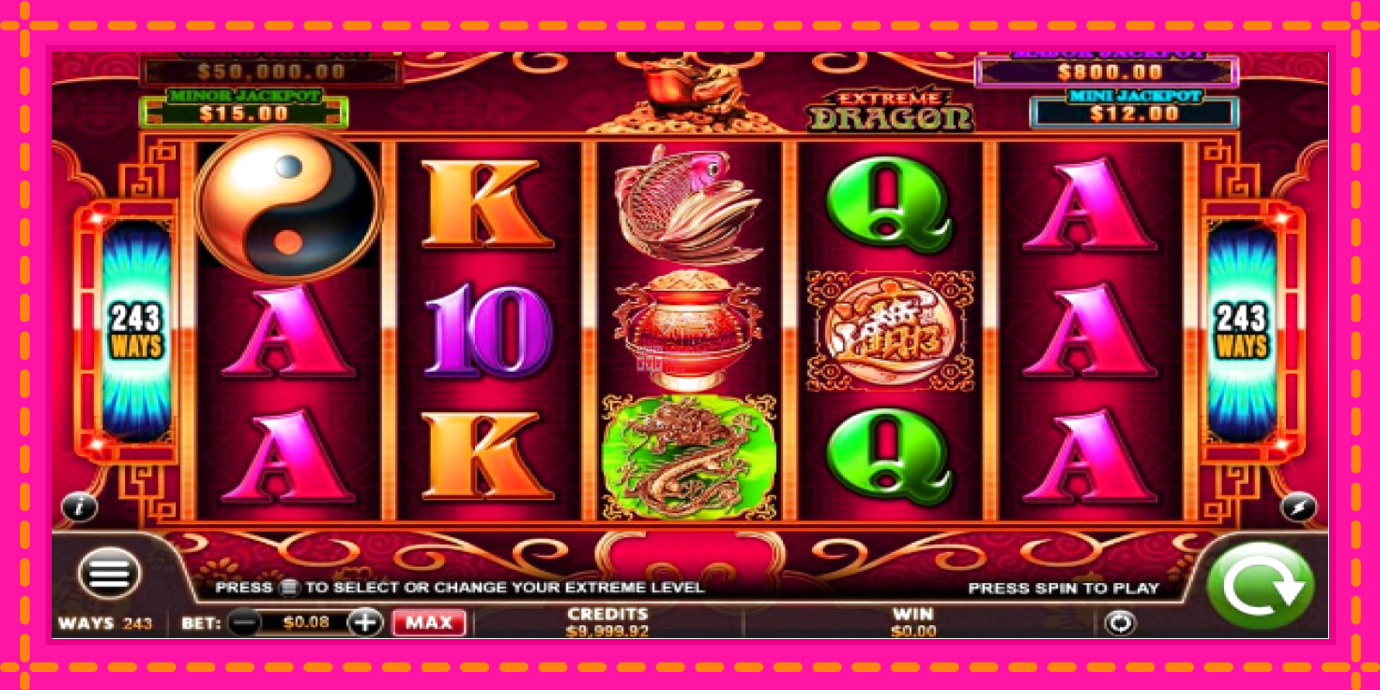 Slot machine Extreme Dragon gratuitamente, immagine 1