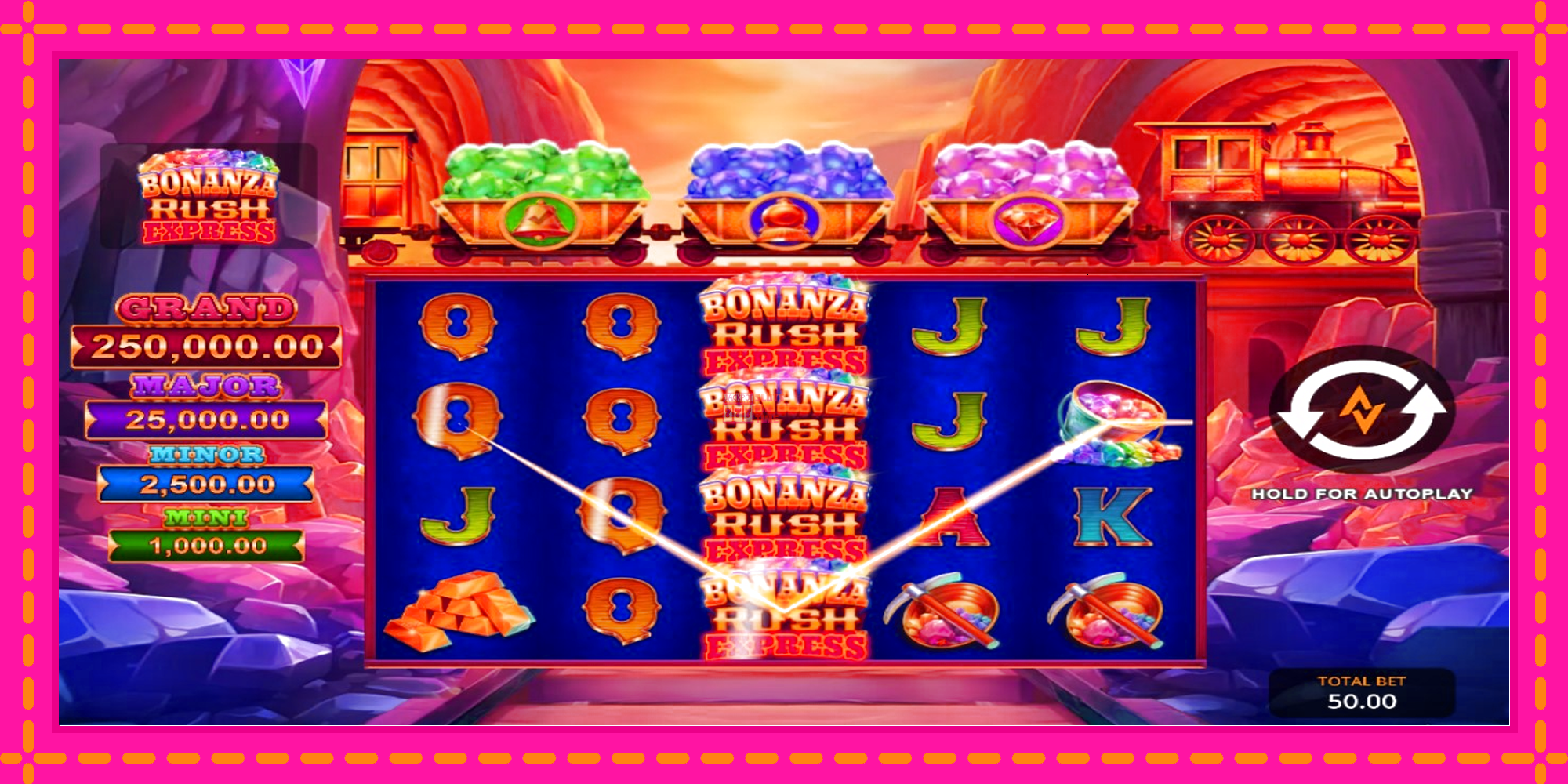 Slot machine Bonanza Rush Express gratuitamente, immagine 4